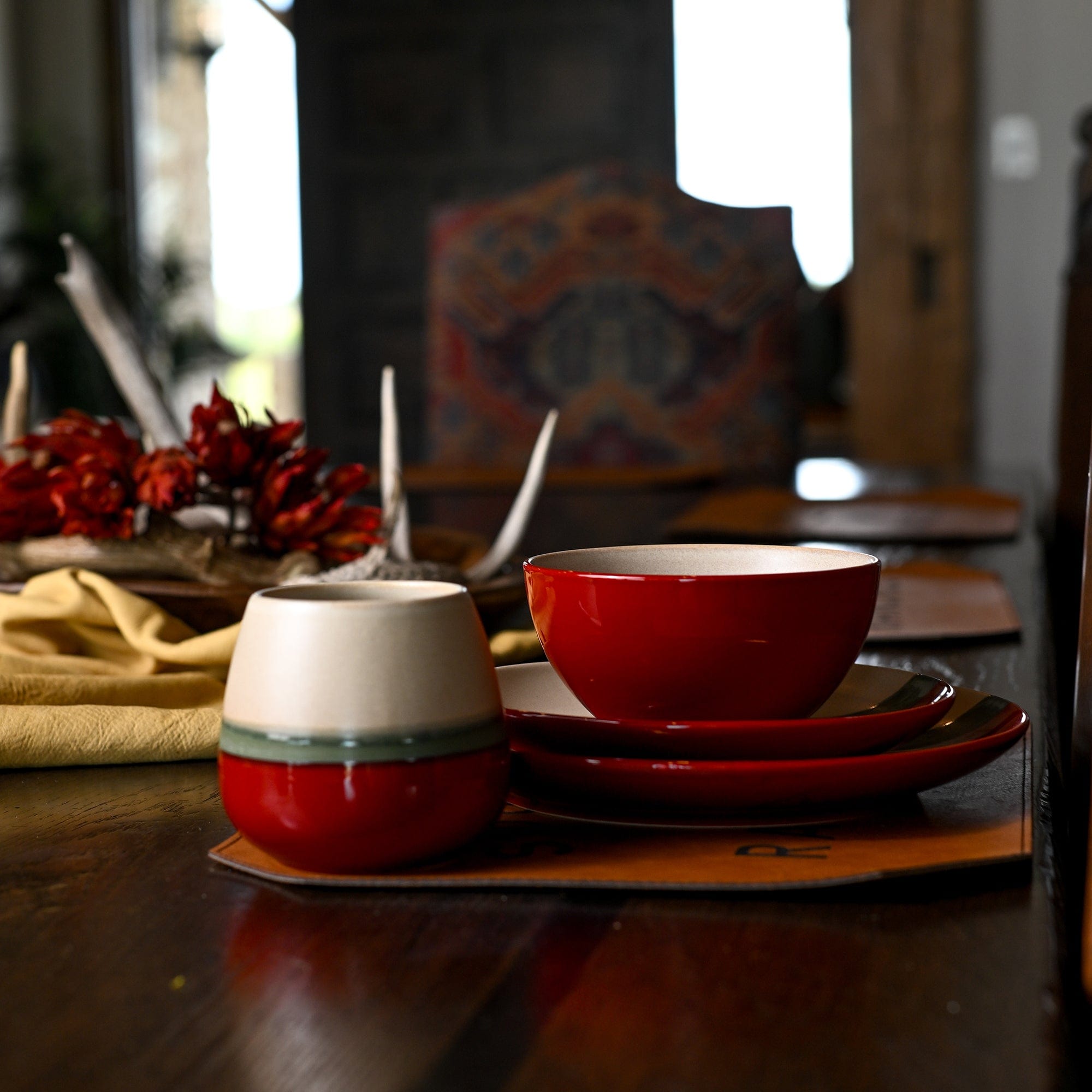 Ceramic Serving Bowl Set - Elegant Handmade Pasta & Salad Bowl - Perfect for Dining, Entertaining & Home Decor