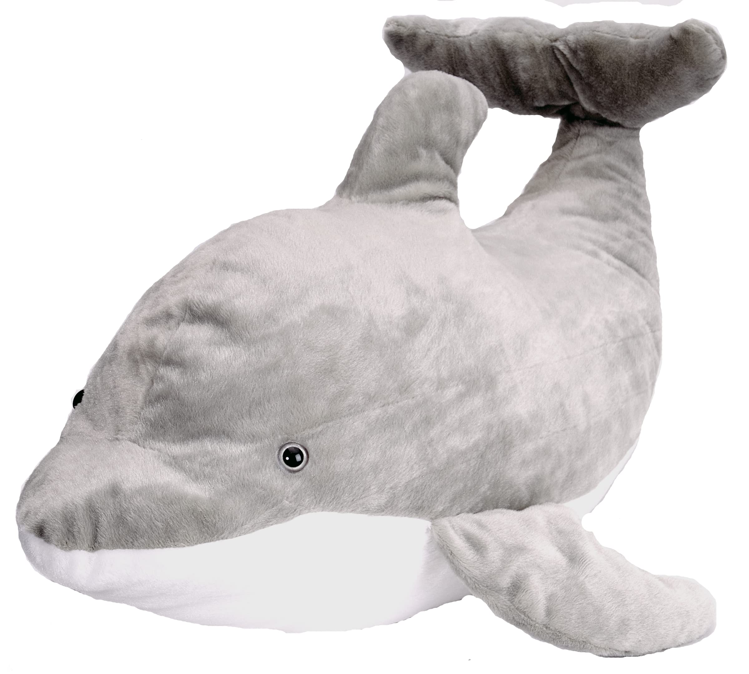Wild Republic Jumbo Dolphin Plush Stuffed Animal - 30 Inch Giant Soft Toy for Kids, Ocean-Themed Gift for Birthdays & Nursery Decor (Cuddle Companion for Bedtime & Playtime)