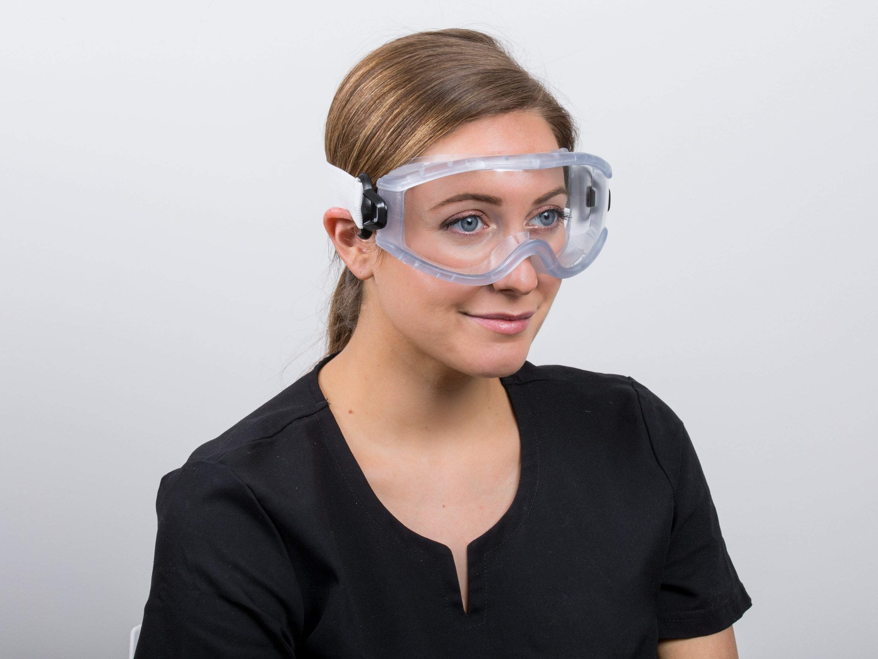 Adjustable Safety Goggles for Eye Protection - ANSI Z87.1 Certified, Anti-Fog, UV Protection - Perfect for Woodworking, Lab Work, and DIY Projects