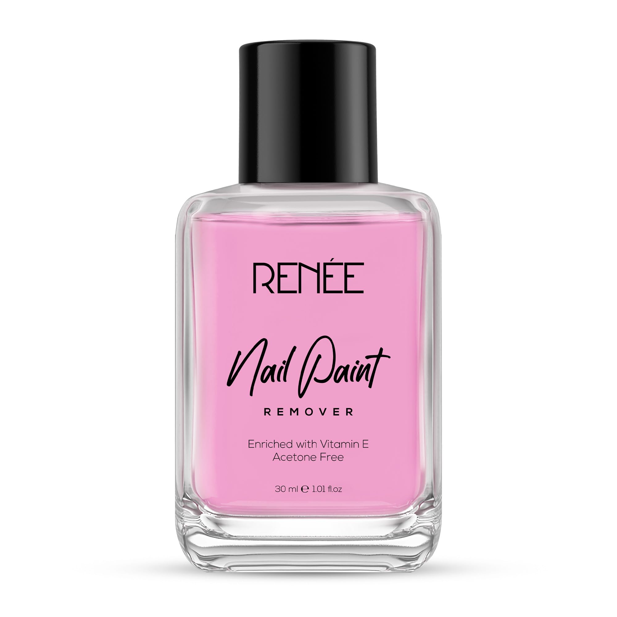 RENEE Nail Polish Remover 30ml - Acetone Free, Moisturizing with Vitamin E & Glycerin - Gentle & Effective for All Nail Types - Nourishes & Prevents Stains - Perfect for Home Manicures, Salon Use & Travel