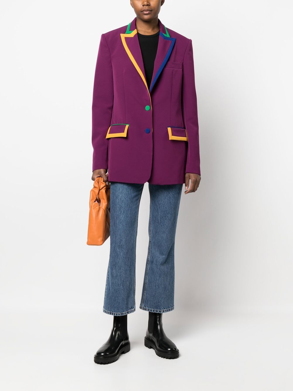 ALESSANDRO ENRIQUEZ Women's Purple Jacket - Stylish Outerwear for Fall & Winter Fashion | Perfect for Casual Outings, Office Wear & Night Out