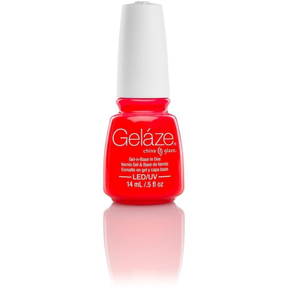 China Glaze Gelaze Nail Polish - Pool Party #81643, 0.5 oz, Long-Lasting Gel Effect, Vegan & Cruelty-Free - Perfect for Summer Nails, Pool Parties & Beach Vacations