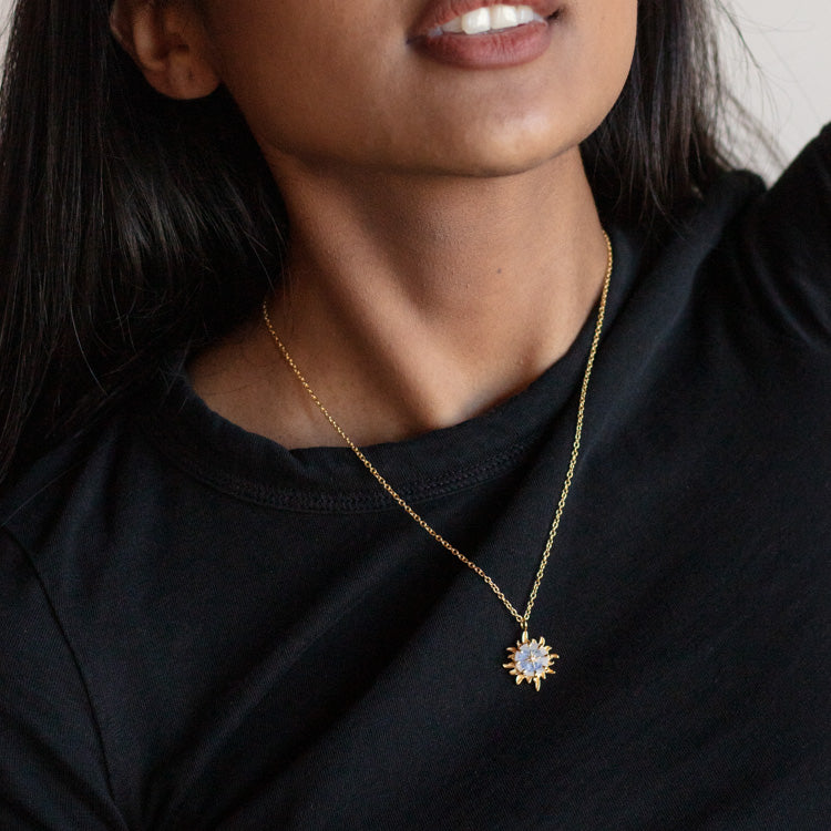 You Are My Forever Sun, Moon & Star Pendant Necklace - Romantic Gift for Her, Anniversary Jewelry, Meaningful Keepsake for Wife, Girlfriend, or Loved One - Perfect for Valentine's Day, Weddings & Special Occasions