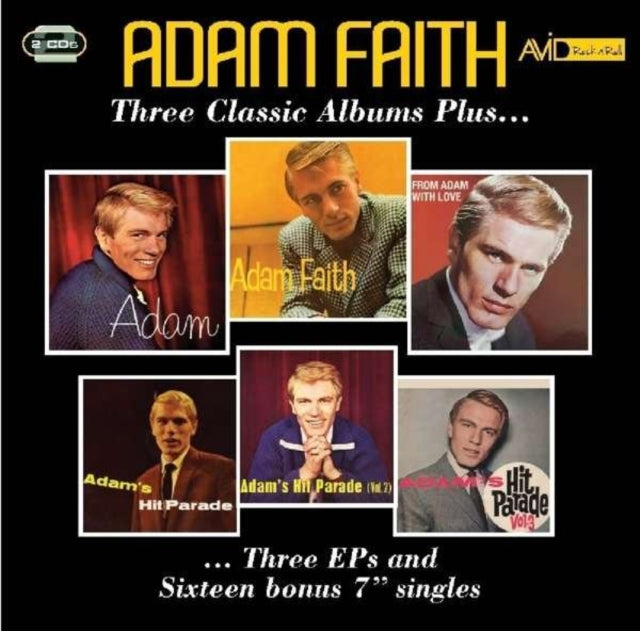 Adam Faith CD - Three Classic Albums Plus (Remastered Hits) | Vintage British Pop Music Collection for Fans & Collectors | Perfect for Home Listening, Gifts & Music Enthusiasts