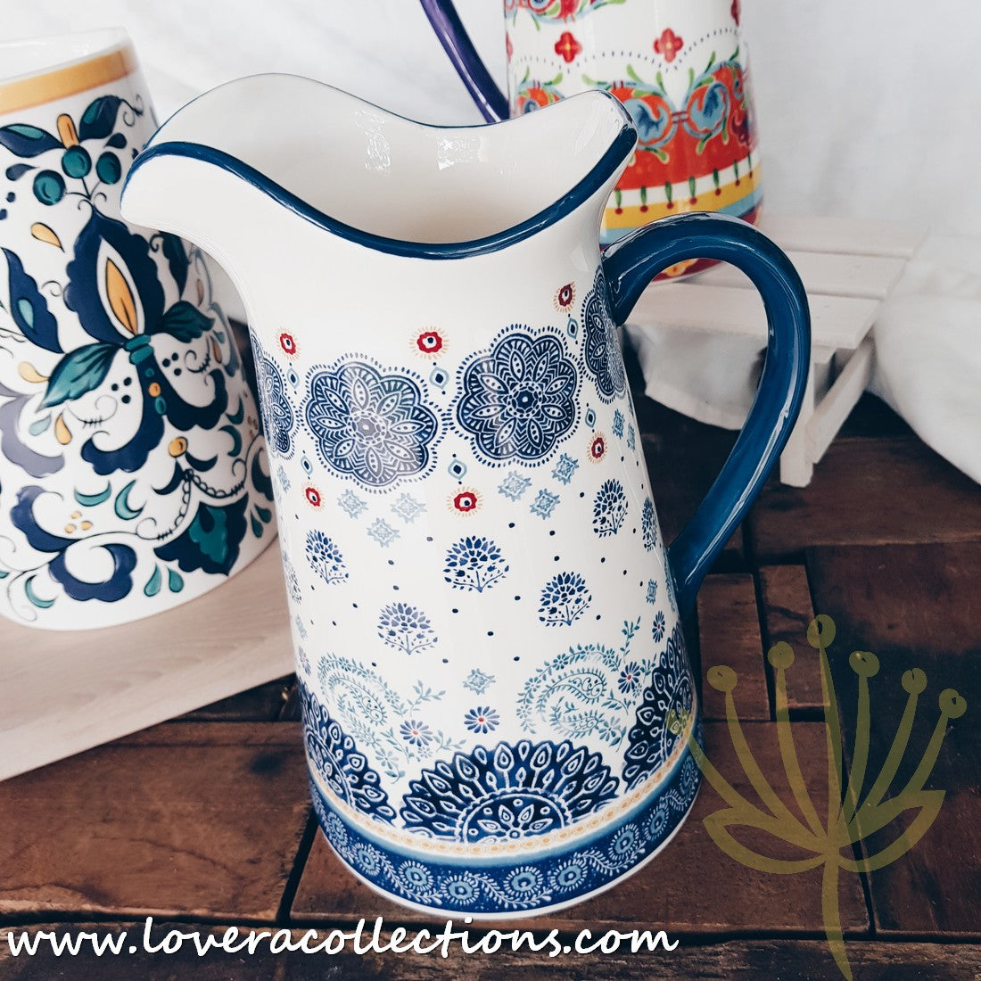 Blue Talavera Pitcher 2L