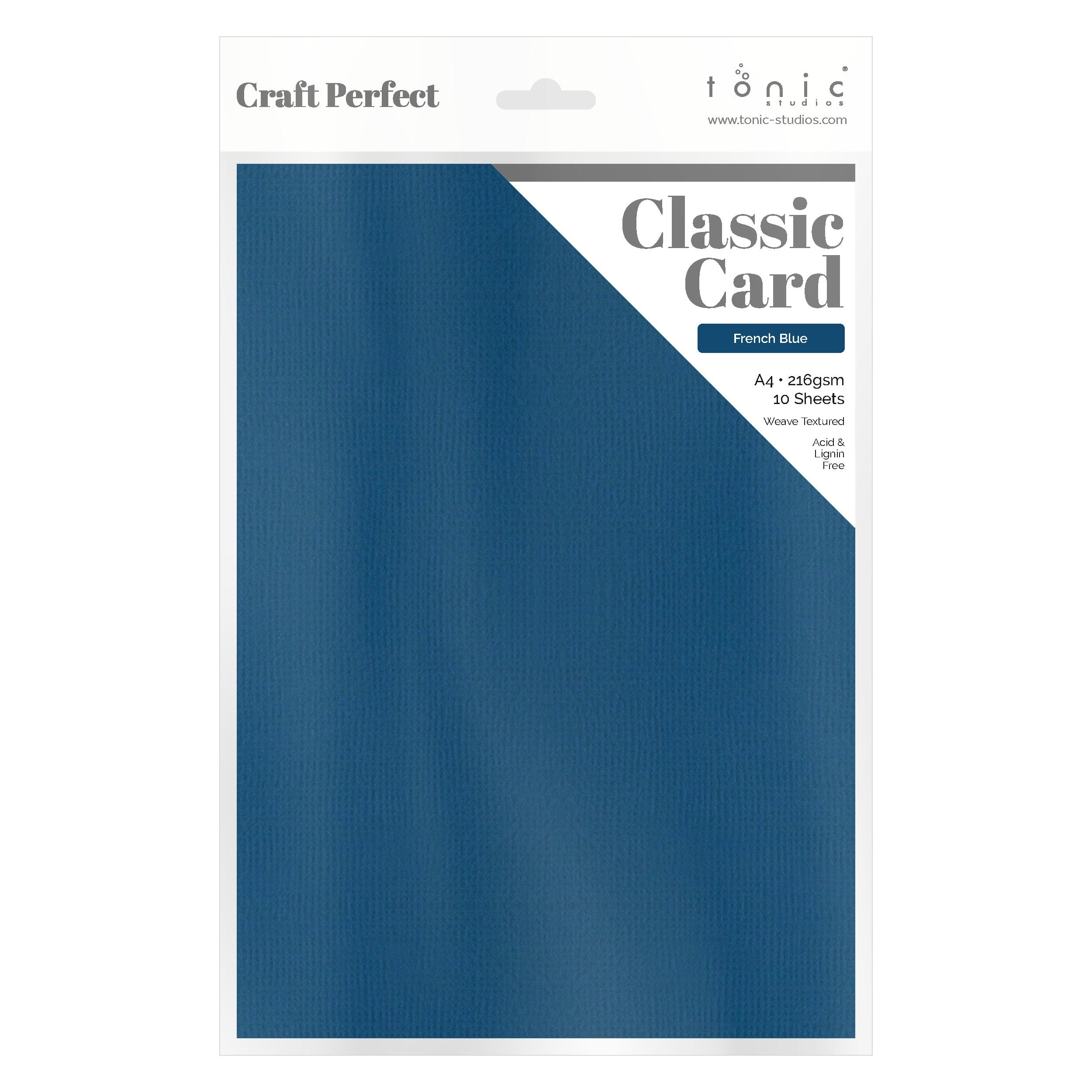 5-Pack Classic French Blue A4 Cards (9047E5) - Perfect for Greetings, Invitations, and Scrapbooking