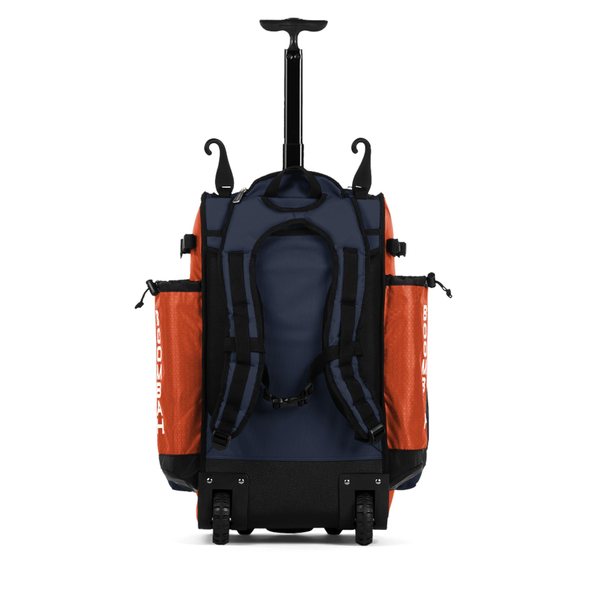 Boombah Superpack Hybrid Rolling Bat Bag - Wheeled & Backpack Style for Baseball & Softball Players | Perfect for Travel & Team Games