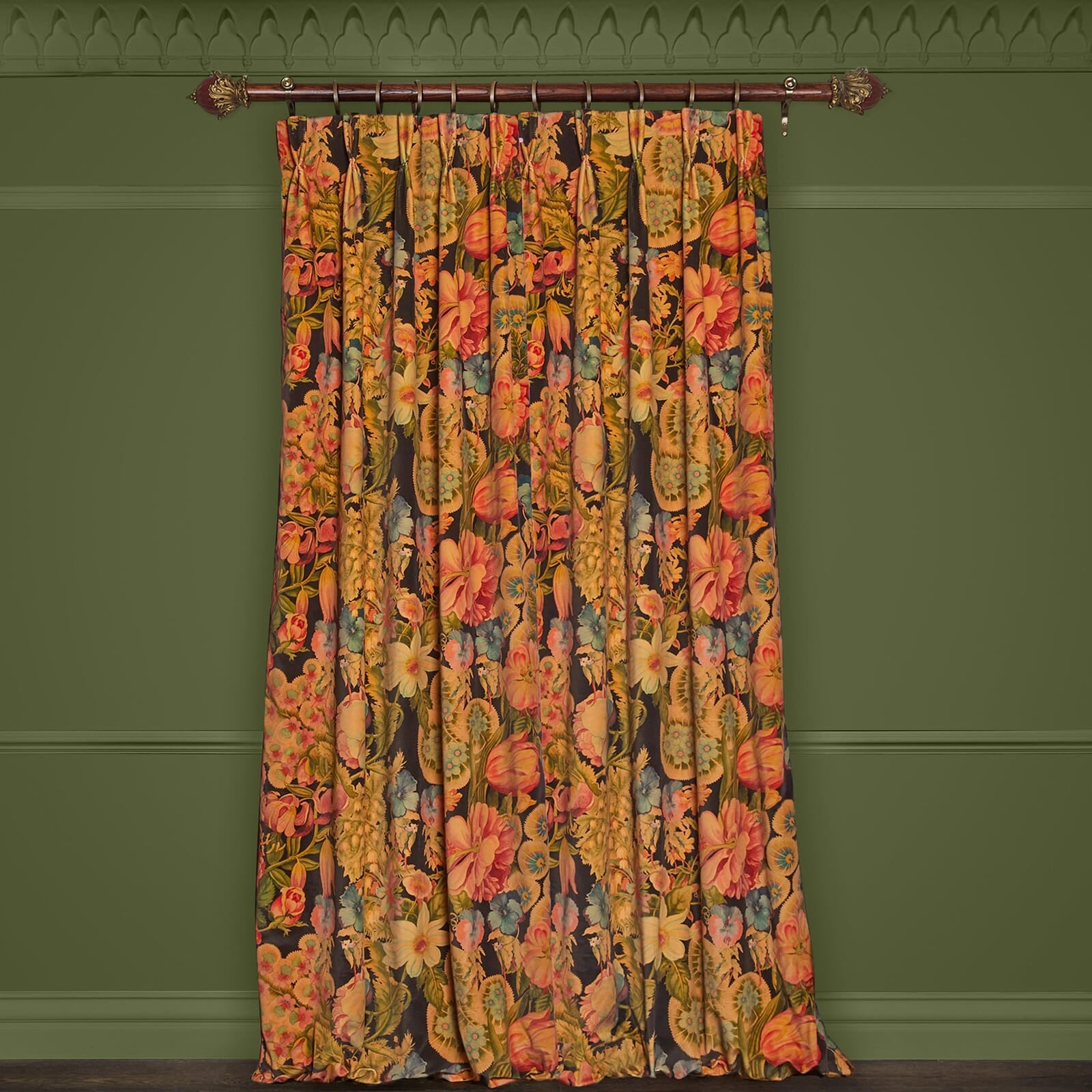 AMATORIA Black Velvet Curtains - Luxurious Soft Drapes for Living Room & Bedroom - Light Blocking & Sound Absorbing Window Treatments