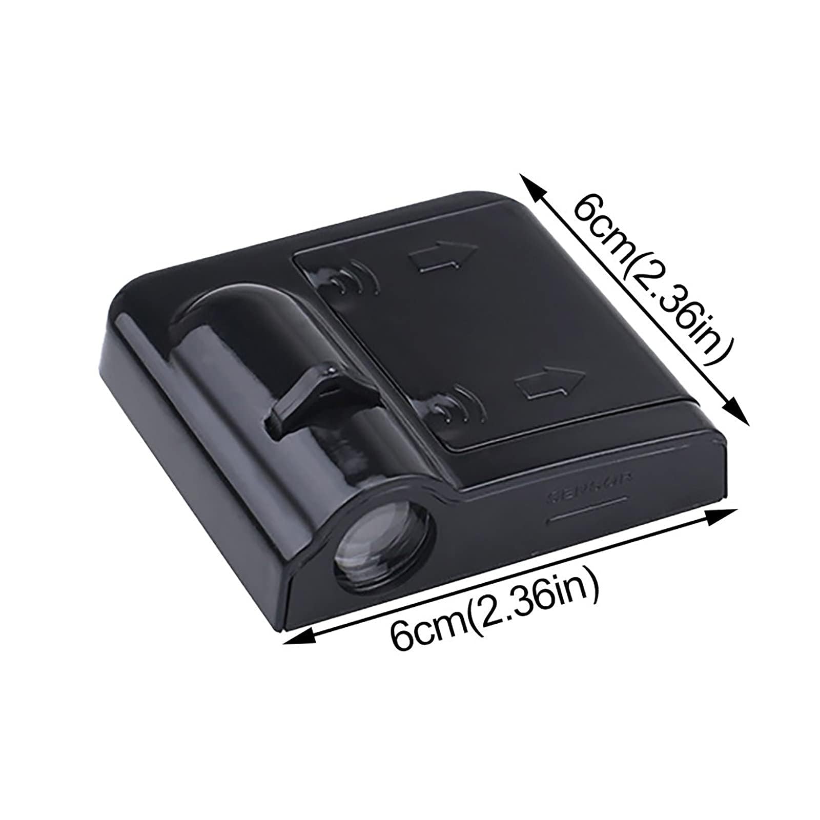 2Pcs Rechargeable Wireless Car Door LED Logo Projector Lights - Universal Fit for All Car Models - Perfect for Nighttime Welcome Lighting & Car Customization (AA-CCOR-DD)