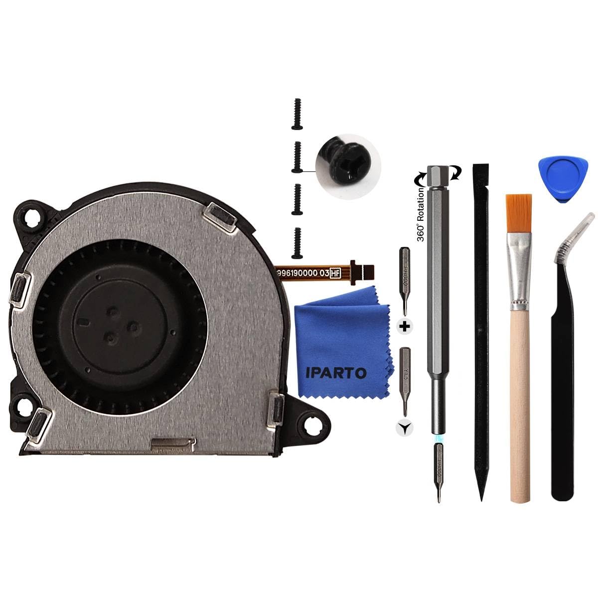 New Version Internal Cooling Fan Replacement for Nintendo Switch NS HAC-001 Console with Pre-Installed Rubber Grommets - Perfect for Overheating Fix & Gaming Performance Enhancement