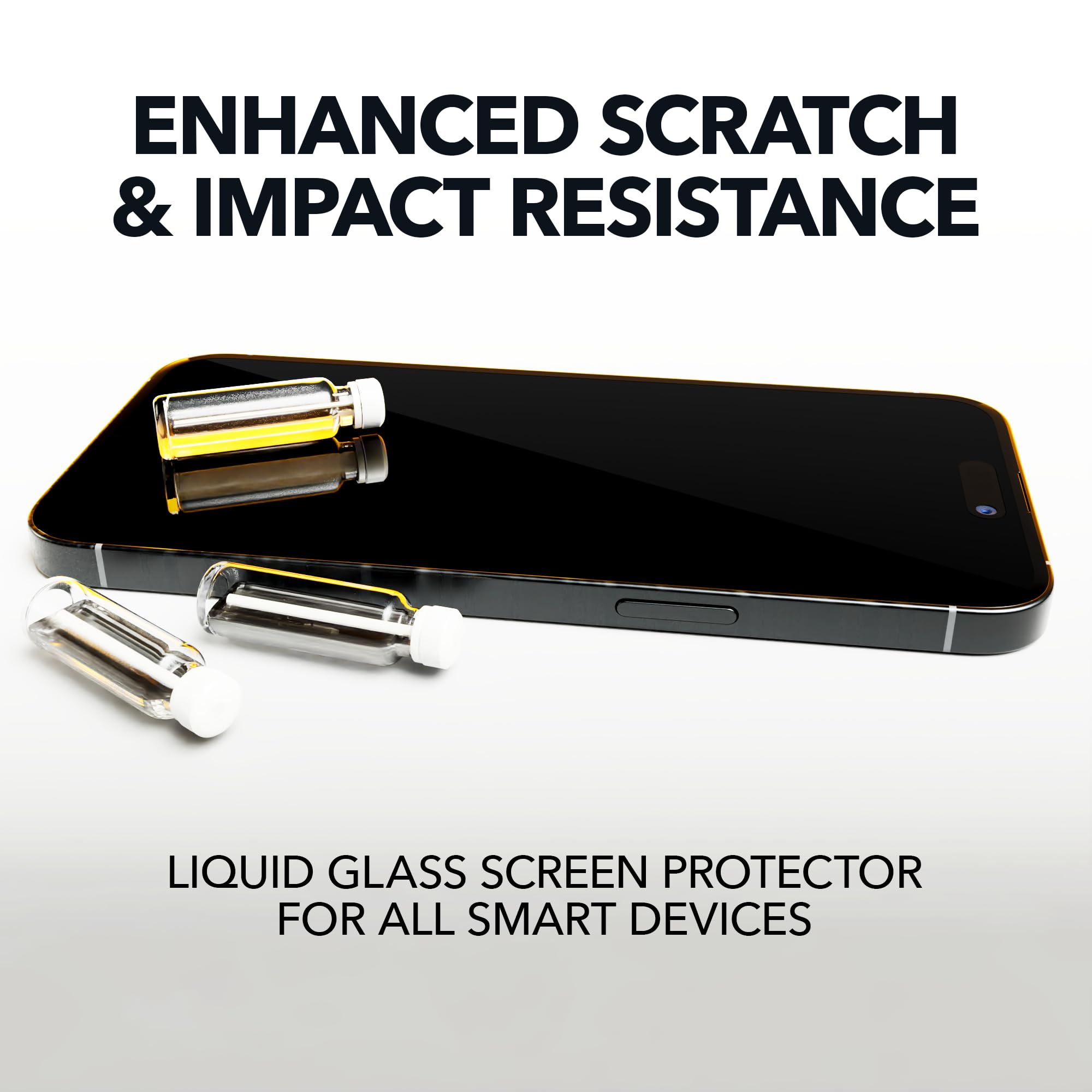Cellhelmet Liquid Glass Wipe-On Extreme Screen Protector | $300 Repair Guarantee | Scratch & Shatter Proof Protection | Universal for iPhone, Samsung, Smartphones & Smartwatches | Perfect for Outdoor, Work & Daily Use