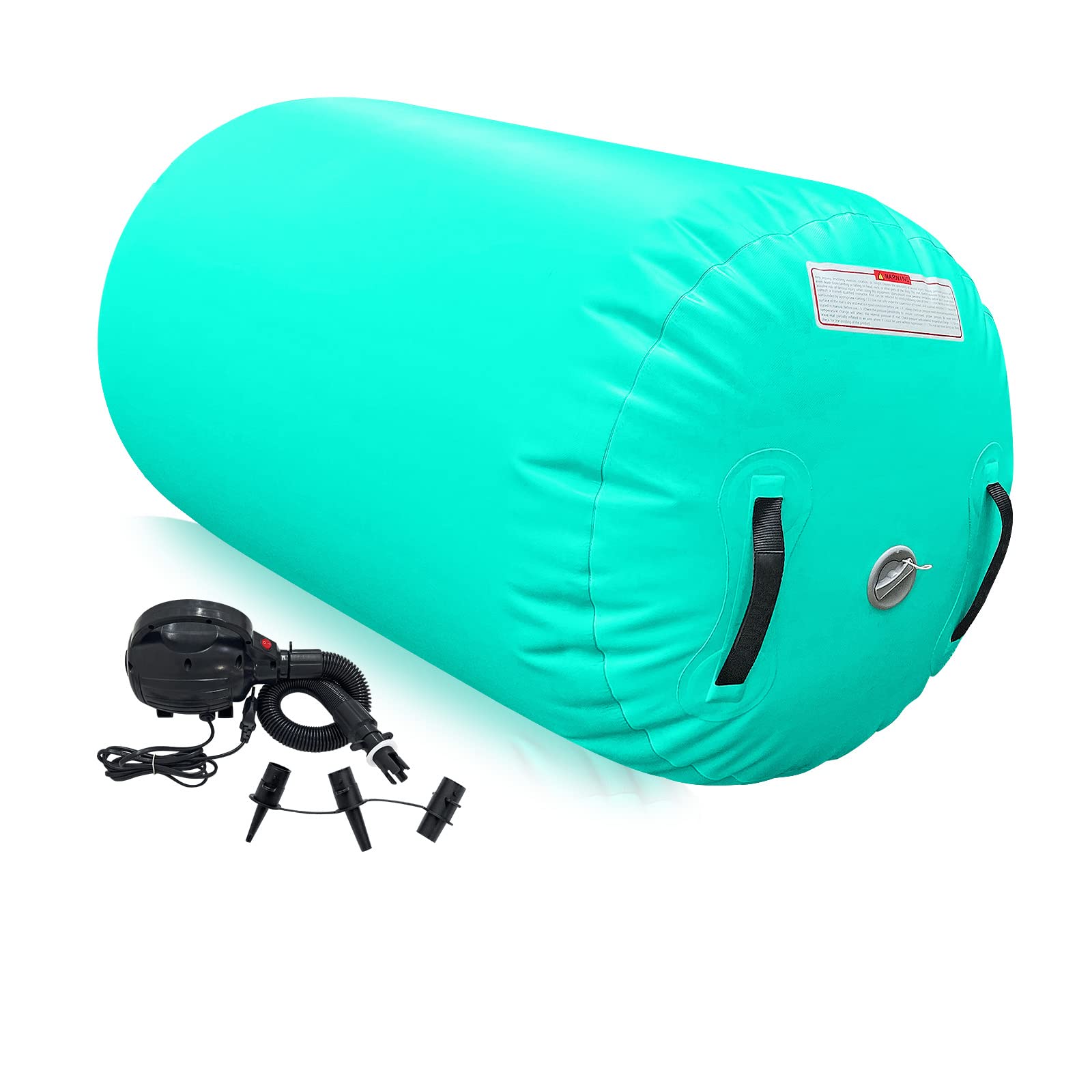 VOFiTNY Inflatable Gymnastics Air Mat - Foldable Tumbling Track with Air Barrel & Octagon Mat - Includes Electric Pump for Home, Gym, or Outdoor Training - Perfect for Gymnastics Practice, Yoga, and Kids Play