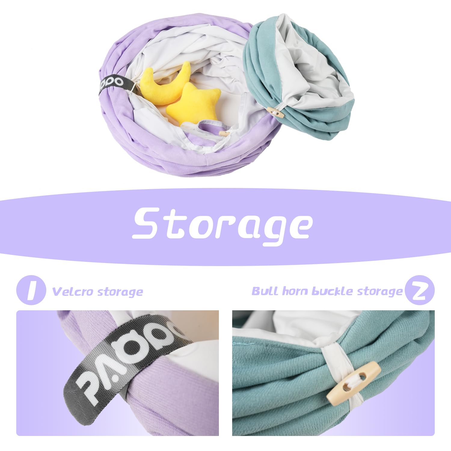 Collapsible Large Cat Tunnel for Indoor Cats - Durable & Cute Pet Toy for Kittens, Puppies & Rabbits (Purple) - Perfect for Playtime, Exercise & Hideouts