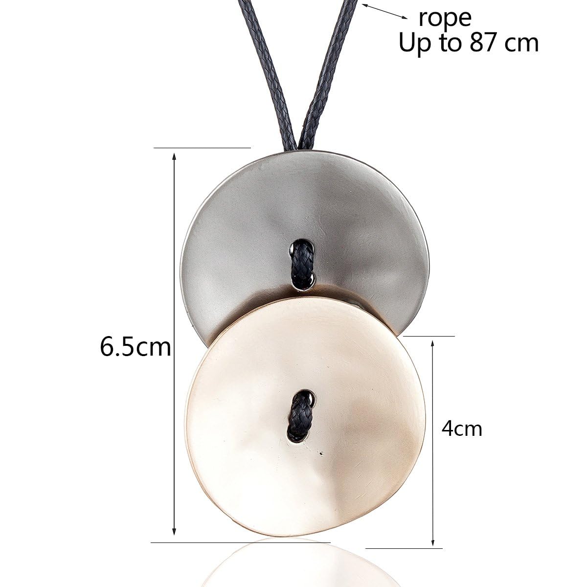 Stylish Chunky Chain Long Necklace with Silver Pendant - Trendy Women's Fashion Jewelry for Everyday Wear & Special Occasions