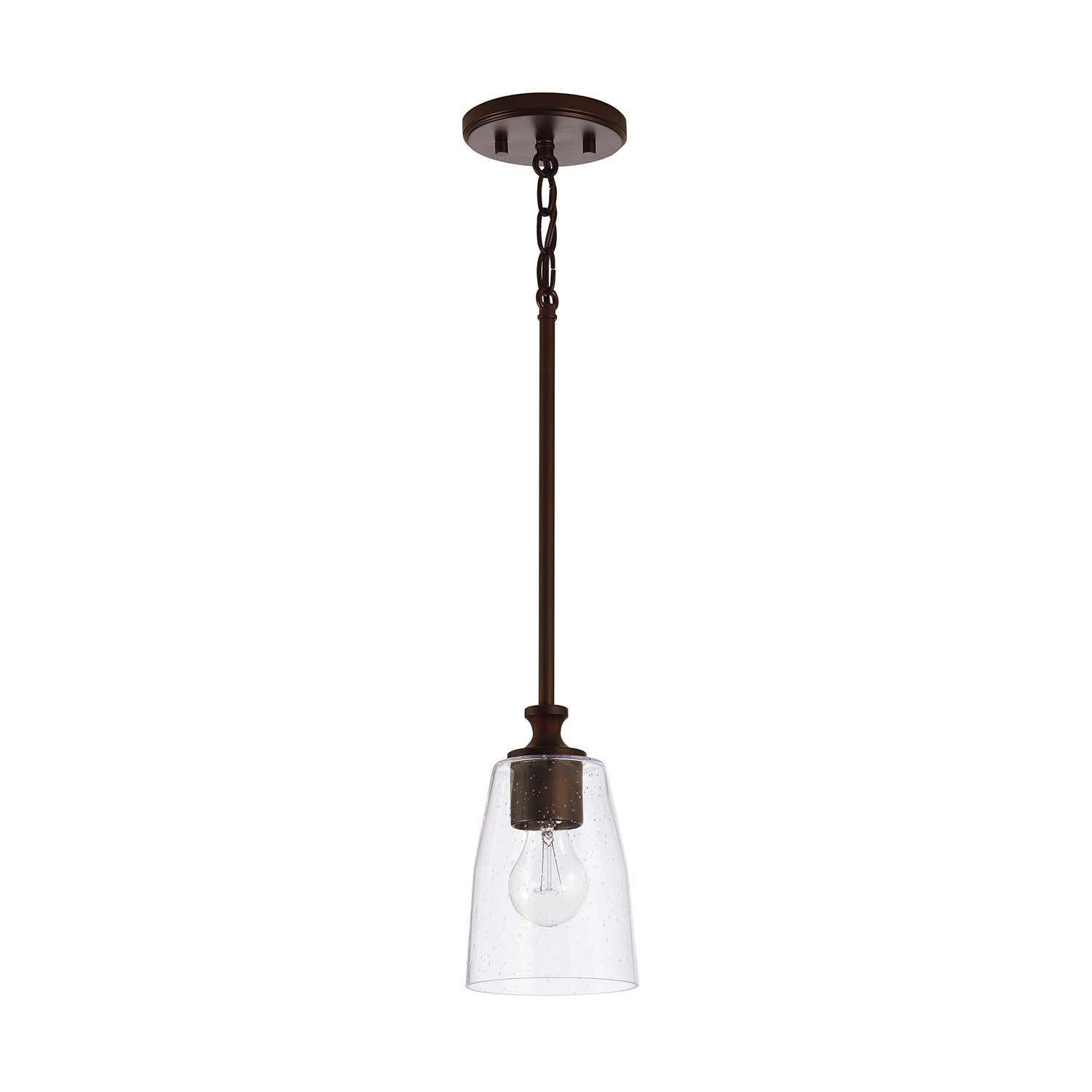 Capital Lighting Modern One Light Pendant - Sleek Ceiling Fixture for Dining Room, Kitchen Island & Bedroom Lighting
