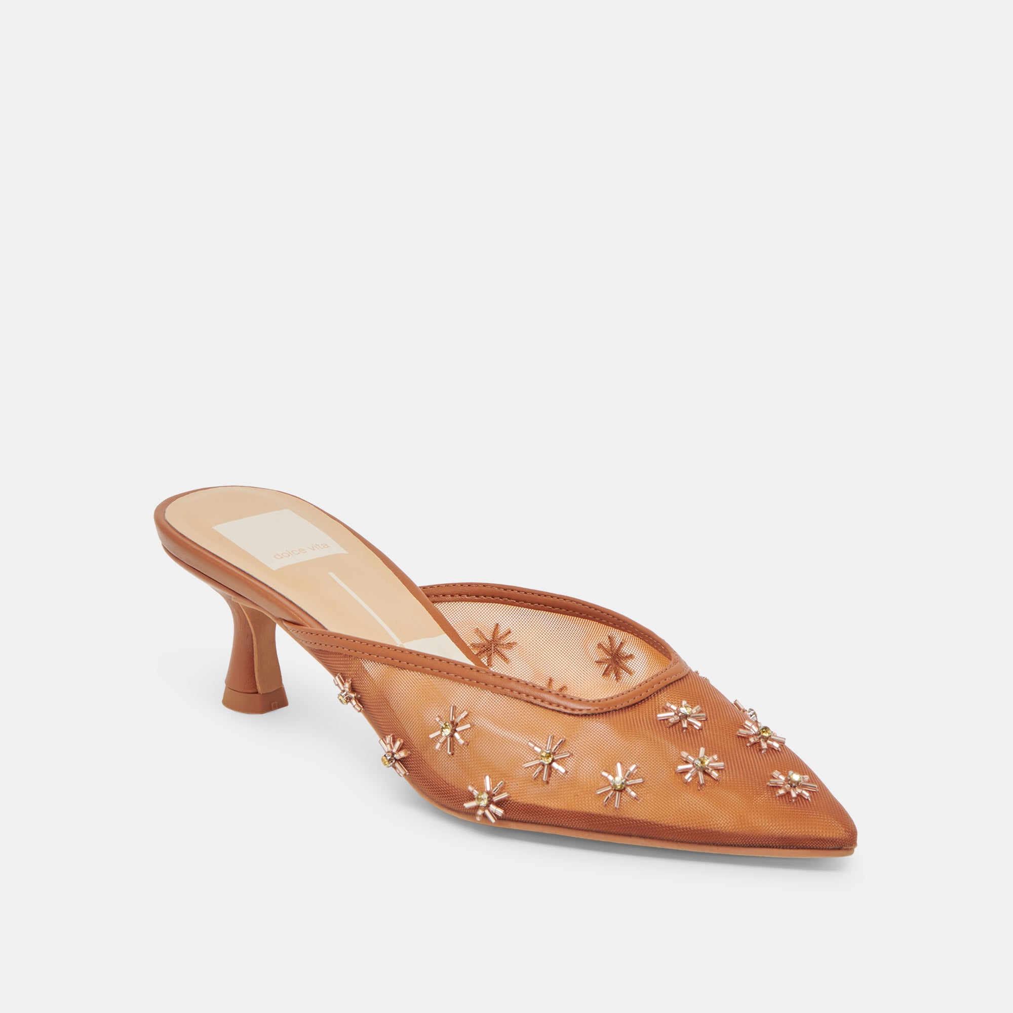 CLARA WIDE HEELS SADDLE MESH - Comfortable Women's Chunky Heel Sandals for Summer, Beach, and Casual Outfits