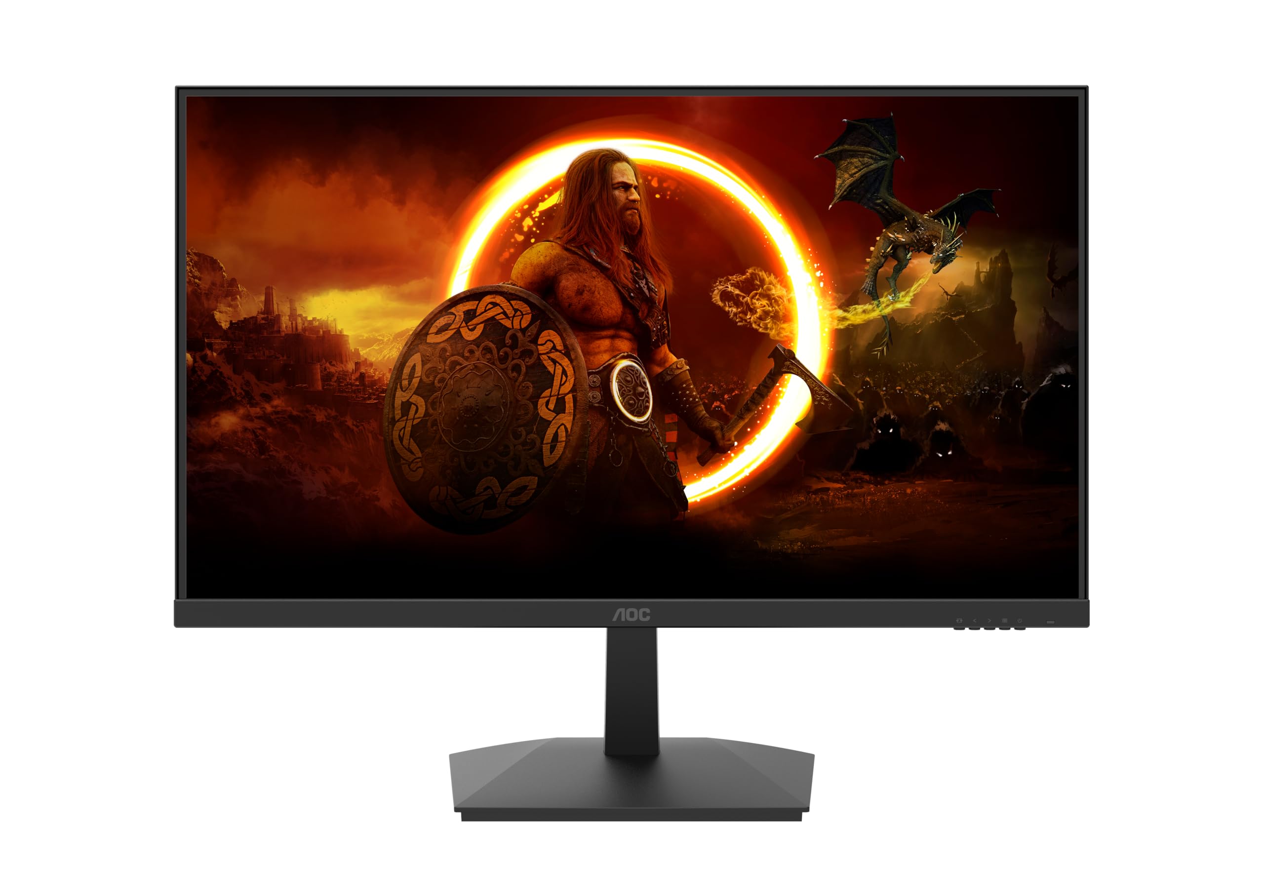 AOC 27G15N2 27-inch FHD Gaming Monitor - 180Hz Refresh Rate, 1ms Response Time, AdaptiveSync, 1920x1080 Resolution, 2x HDMI & DisplayPort - Black | Perfect for Competitive Gaming & Home Office Setup