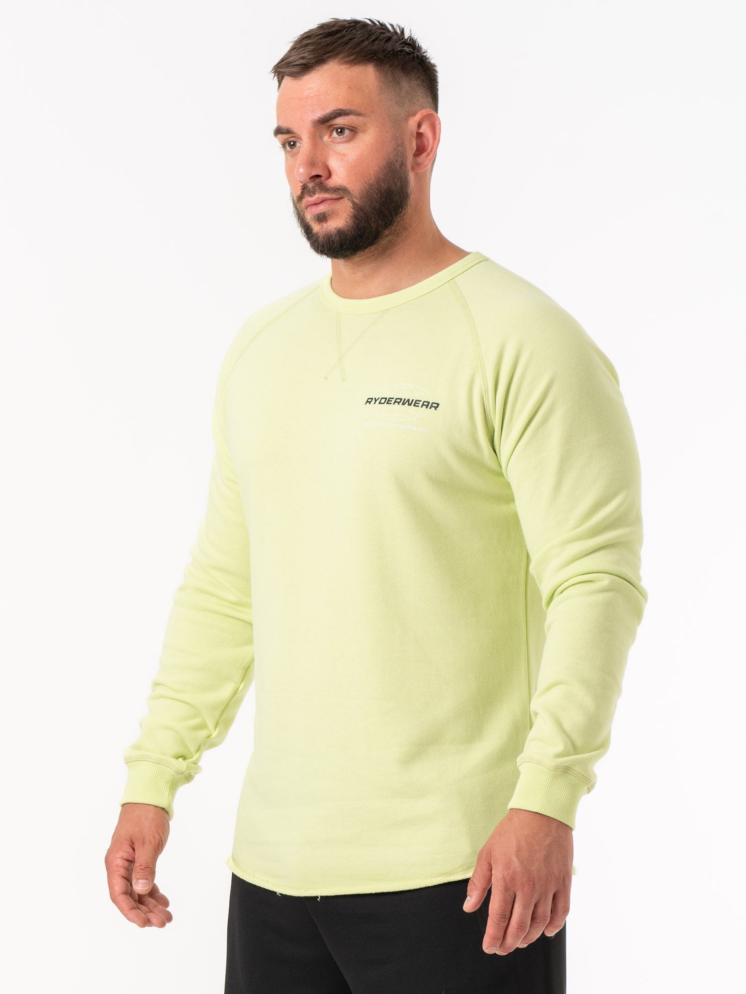 Energy Crew Neck T-Shirt for Men - Soft & Comfortable Lime Green Casual Tee - Perfect for Gym, Workout, and Everyday Wear