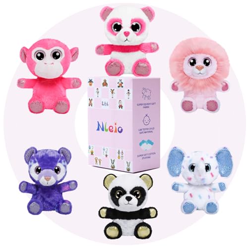 6 Pack Zoo Stuffed Animals