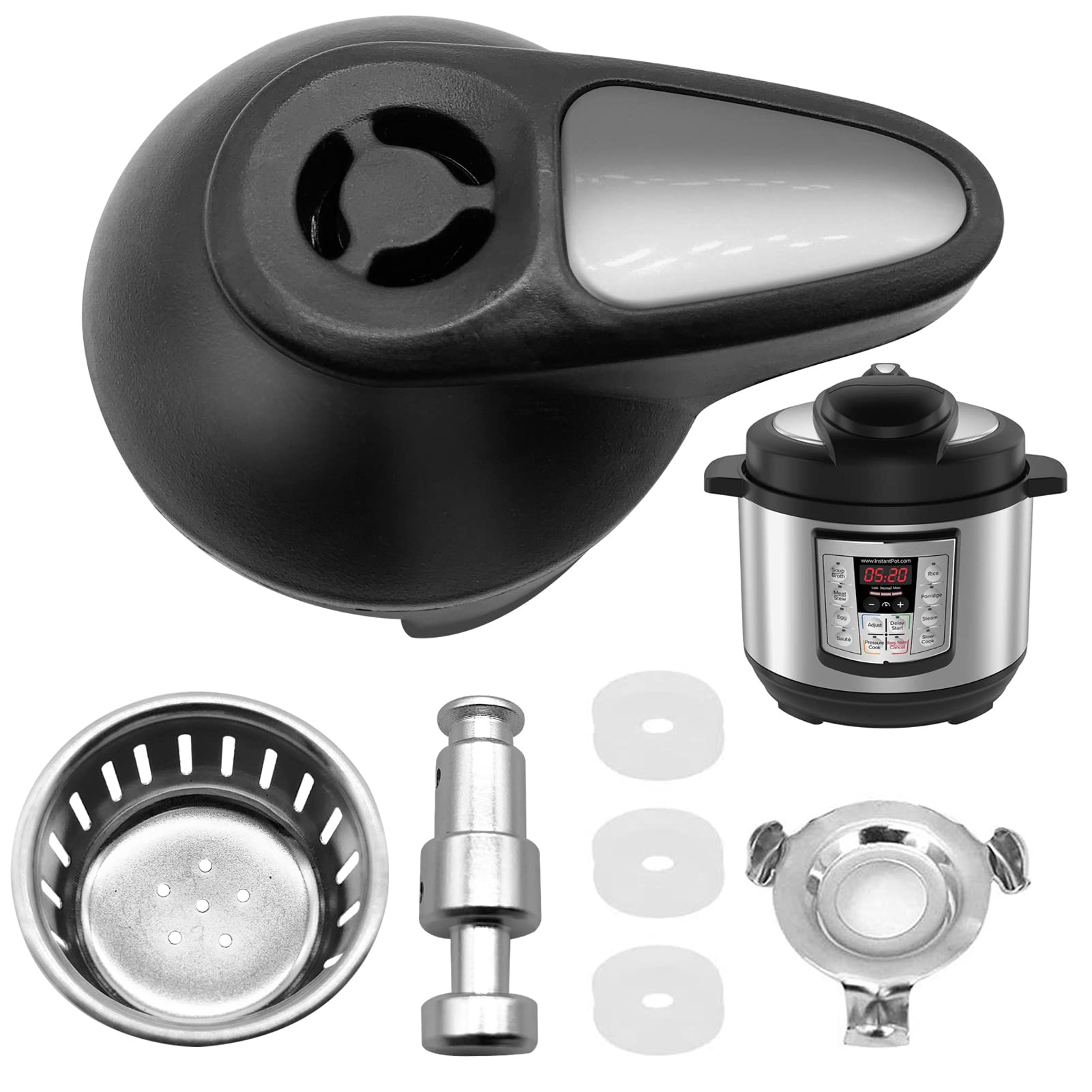 Instant Pot Pressure Cooker Steam Release Valve Replacement - Compatible with LUX Mini 3/5/6 Qt, IP-LUX50 & IP-LUX60 Models - Float Valve Accessories for Safe Cooking & Pressure Control - Perfect for Home Kitchens & Meal Prep