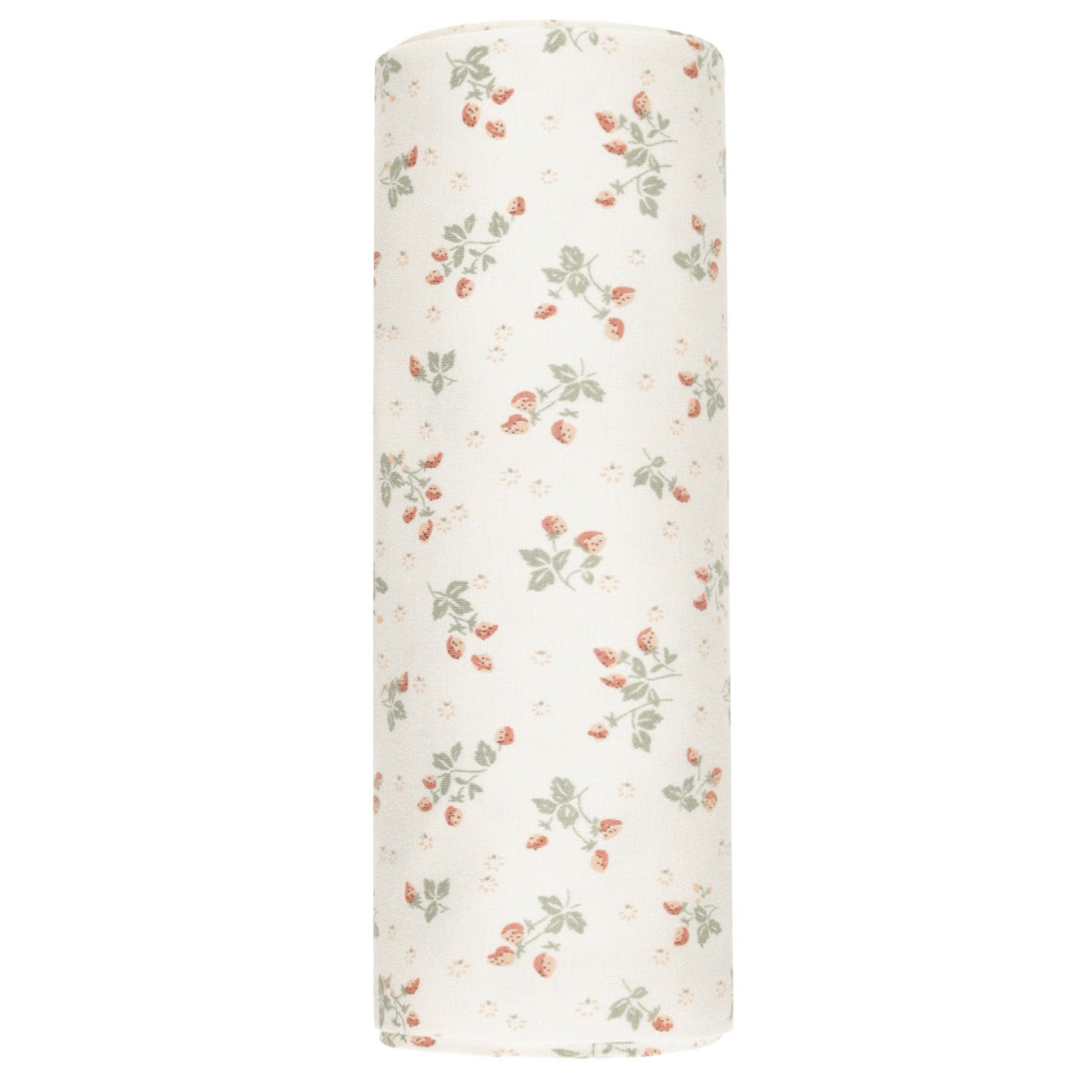 Organic Bamboo Baby Swaddle Blanket with Strawberry Print - Soft & Breathable for Newborns - Perfect for Swaddling, Nursing, and Photo Shoots
