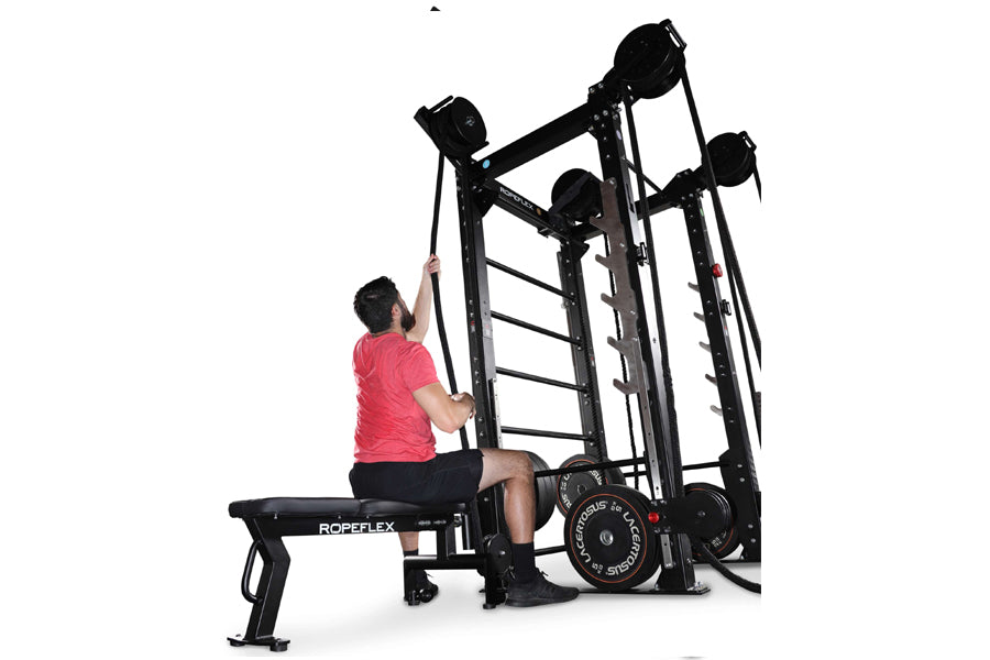 Ropeflex RX2100 Portable Attachable Rope Trainer for Home & Gym Workouts - Perfect for Strength Training, Cardio, and Fitness Enthusiasts