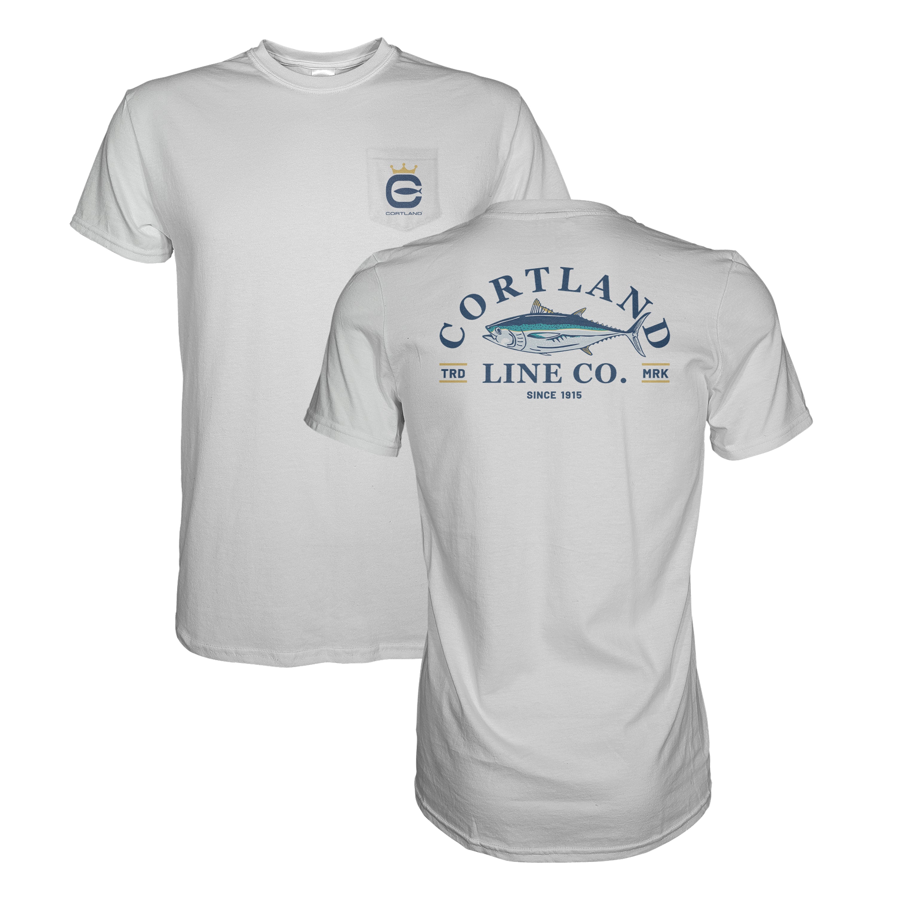 Premium Bluefin Pocket T-Shirt for Men - Soft Cotton Casual Tee with Chest Pocket | Perfect for Everyday Wear, Gym & Outdoor Activities