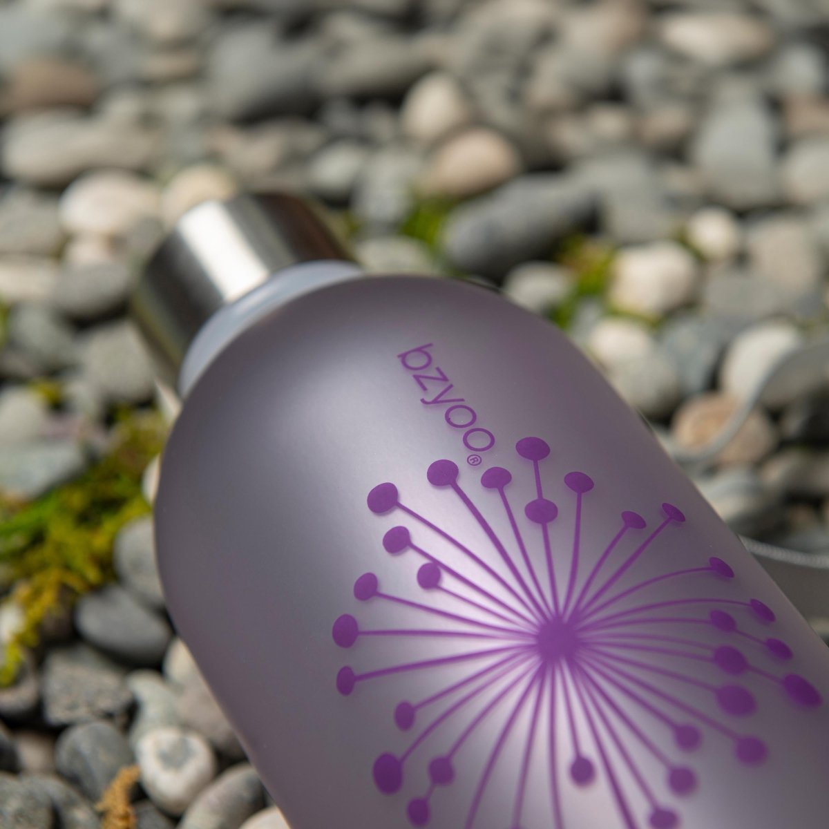 32oz Time Marker Tritan Water Bottle with Carrying Strap - Dandelion Purple - BPA Free Leak Proof Sports Water Bottle for Gym, Hiking & Outdoor Activities