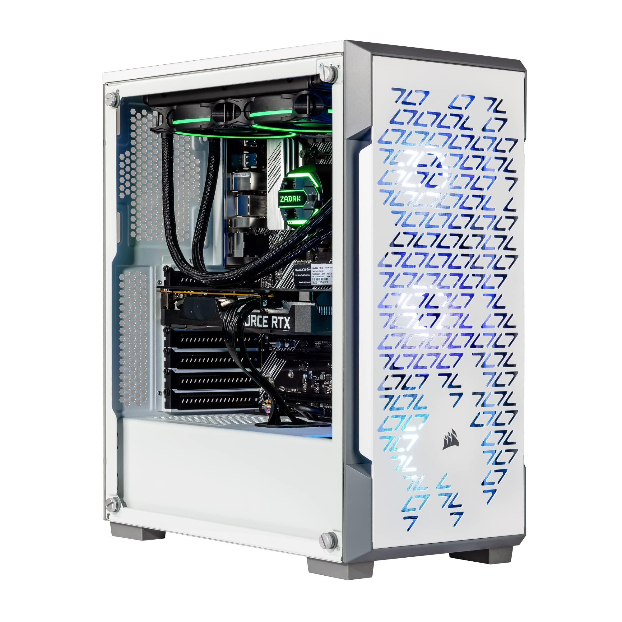 Velztorm Azcia Gaming Desktop PC - AMD Ryzen 7 5800X 8-Core, GTX 1050 Ti 4GB, 32GB RAM, 2TB NVMe SSD + 6TB HDD, WiFi 6, Windows 10 Pro - High Performance Gaming & Streaming Computer for Esports, VR & Content Creation