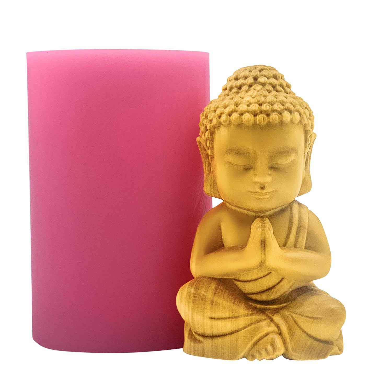 Redxin Buddha Silicone Mold for Soap, Candle, Chocolate & Cake Making - DIY Craft Supplies for Home Decor, Gifts, and Meditation Spaces