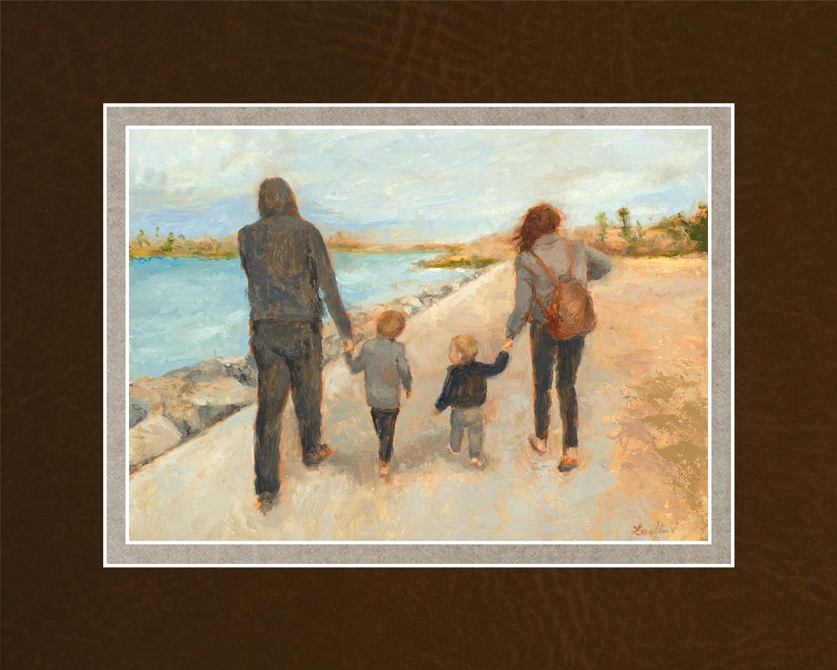 Family Walk On The Beach - Comfortable & Stylish Beach Sandals for Women, Men and Kids | Perfect for Summer Vacations, Seaside Strolls and Outdoor Adventures