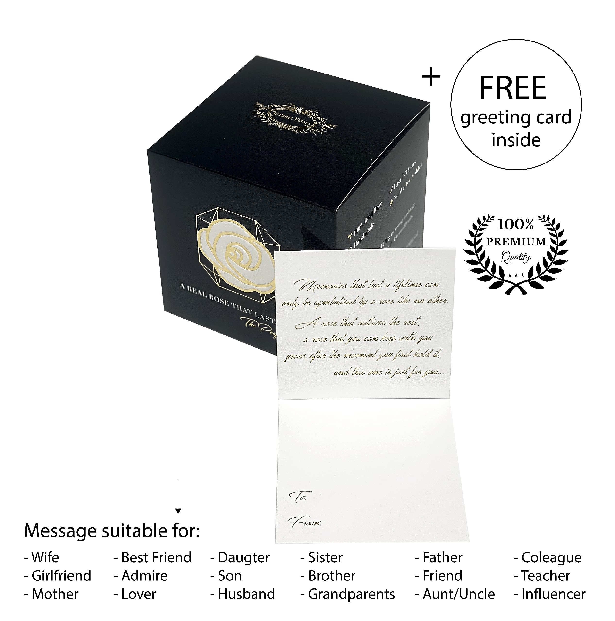 Eternal Petals - 100% Real Preserved Rose That Lasts 3+ Years | Handmade in UK | 24K Gold Plated Lilac Rose Gift | Perfect for Anniversaries, Weddings & Romantic Occasions
