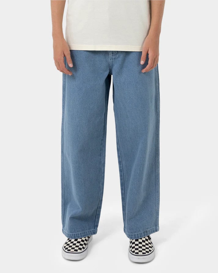 Santa Cruz Yelling Stack Boys Baggy Denim Jeans - Comfortable & Stylish Loose Fit for Skateboarding & Casual Wear