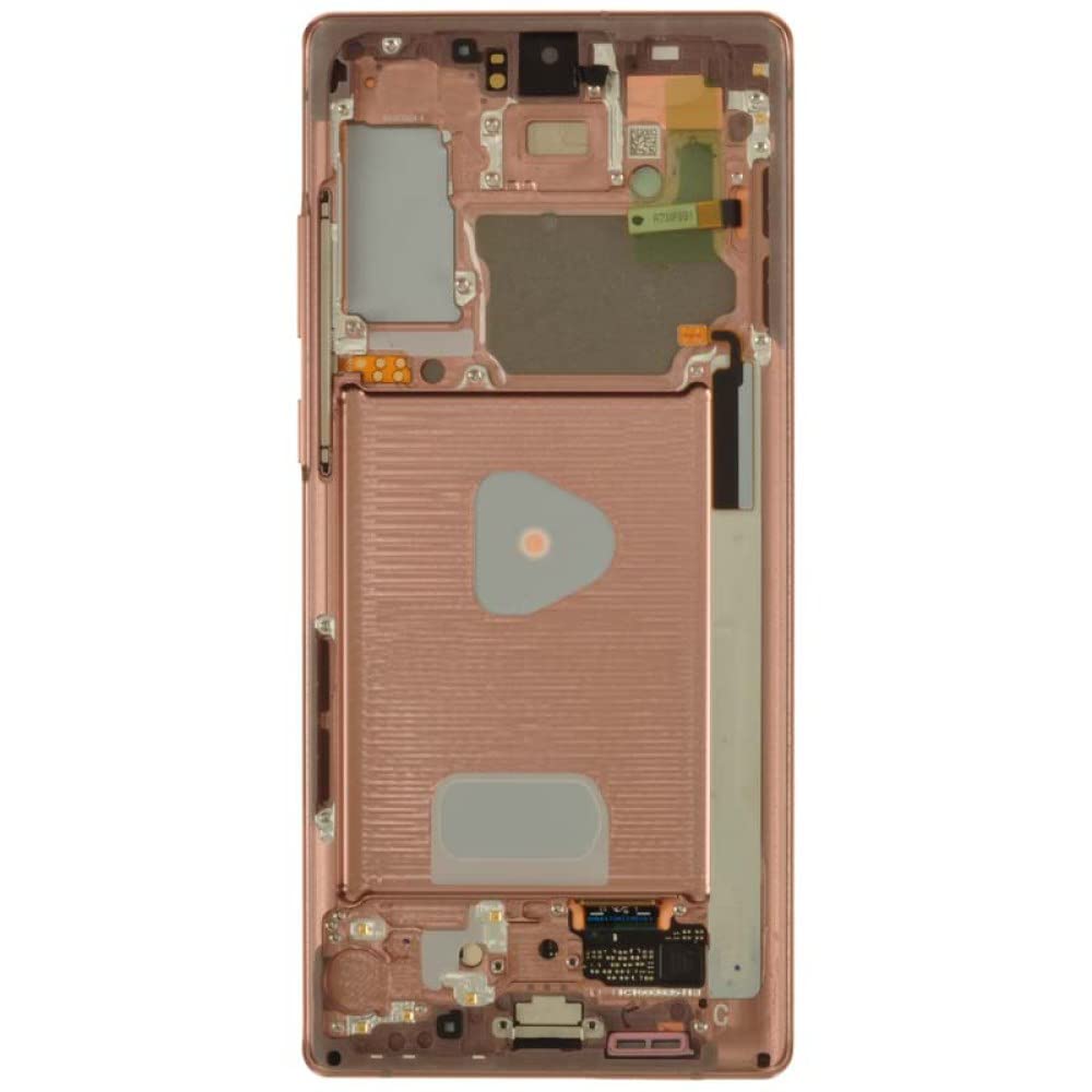 Aftermarket OLED Digitizer & Frame Assembly for Samsung Galaxy Note 20 (Bronze) - Screen Replacement Kit with Separator Card | Perfect for DIY Phone Repair, Cracked Screen Fix & Touch Panel Replacement