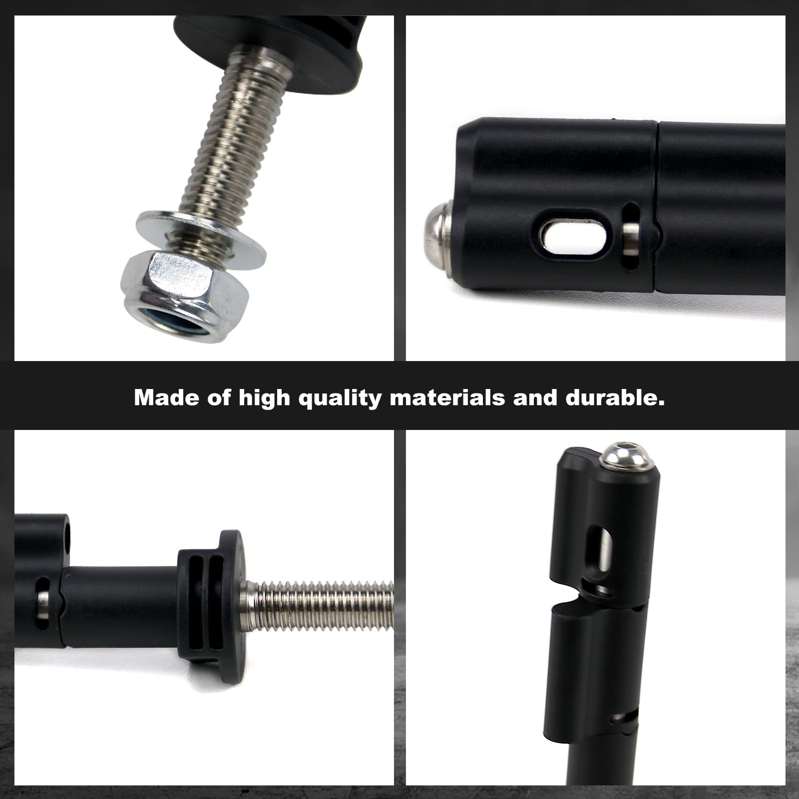 RYANSTAR RACING 4Pcs Lockable Mounting Pins Kit with 4Pcs Locks - Compatible with MaxTrax MKII Recovery Boards & Traction Boards - Anti-Theft Safety Mounting System for Off-Road Vehicles, 4x4 Trucks & Jeep Adventures