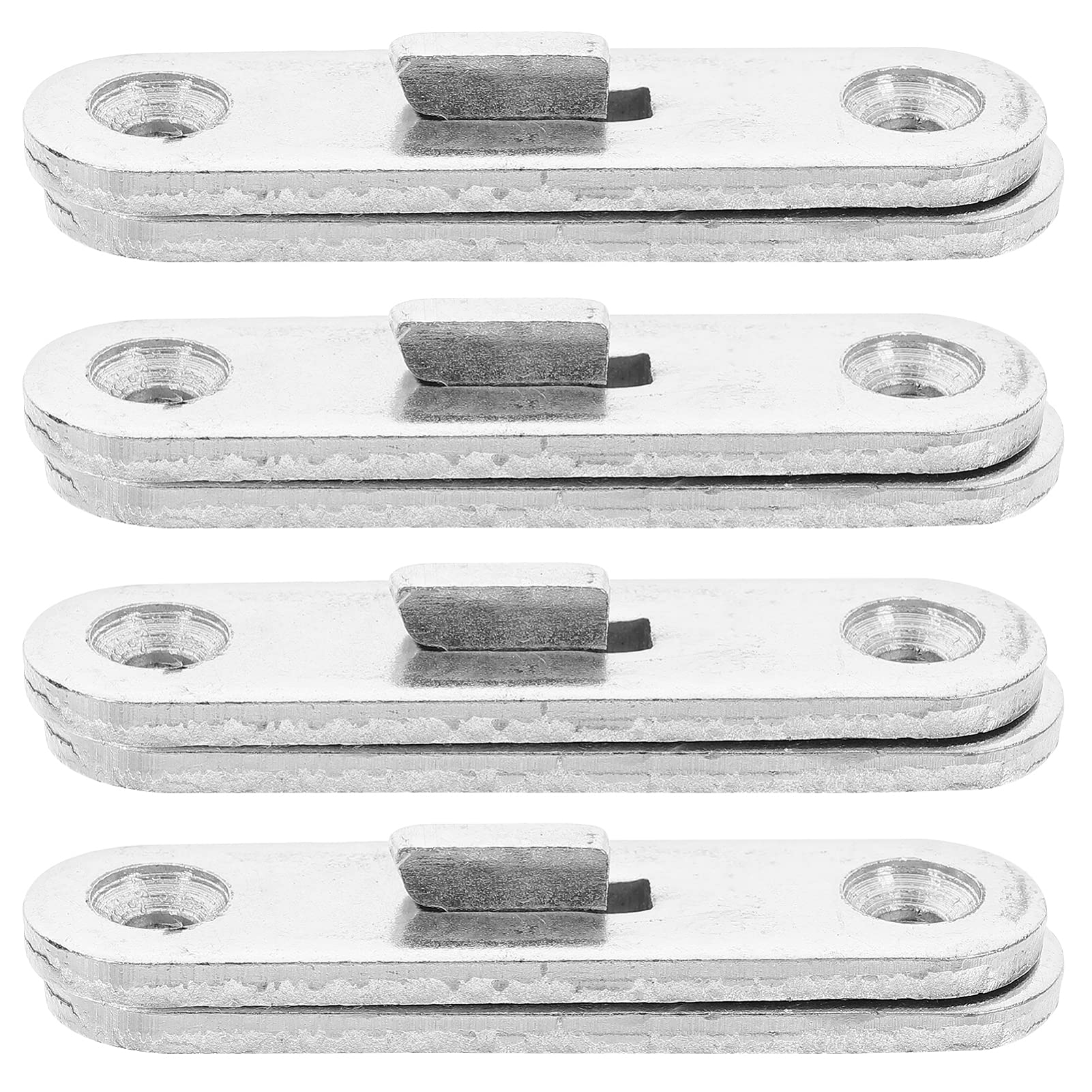 UKCOCO Heavy Duty Metal Bed Frame Brackets - 4pcs Reinforced Hinges & Hanging Buckles for Queen/King Size Beds - Durable Bed Plate Connectors for Home Furniture (Ideal for Bedroom, Guest Room & Dormitory Setup)