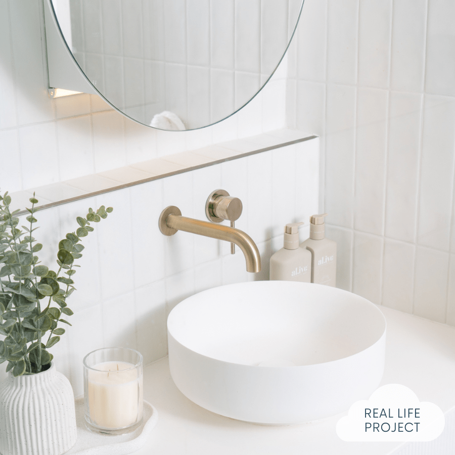 Sydney Wall Spout with Wall Mixer in Warm Brushed Nickel Finish - Perfect for Modern Bathroom & Kitchen Faucet Upgrades