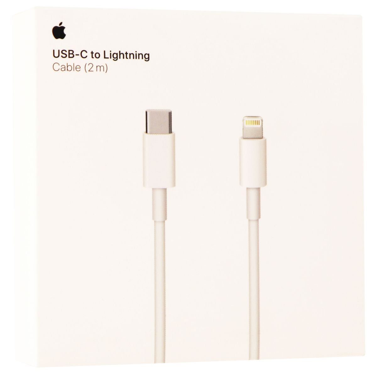 Apple (MKQ42AM/A) 2M Lightning to USB Charge and Sync Cable for iPhone 14/13/12/11/X/8 - Fast Charging & Data Transfer - Durable White Cable for Home, Office & Travel