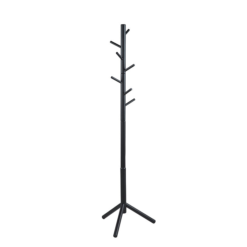 BRENER Black Coat Stand - Heavy Duty Freestanding Coat Rack for Entryway, Hallway, Bedroom & Office - Holds Jackets, Hats, Bags & Umbrellas