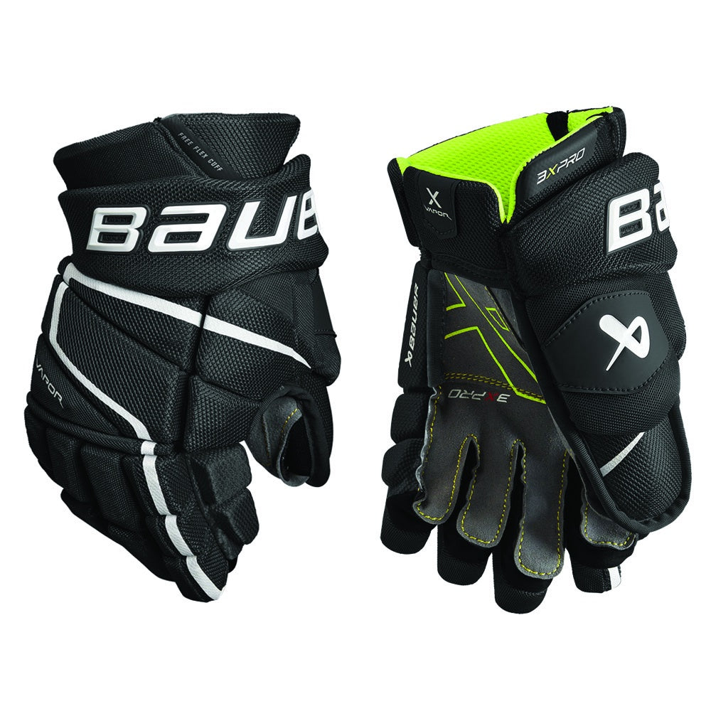 Bauer Vapor 3X Pro Junior Ice Hockey Gloves - Youth Protective Gear for Ice Skating & Hockey Training - Perfect for Games, Practices & Winter Sports