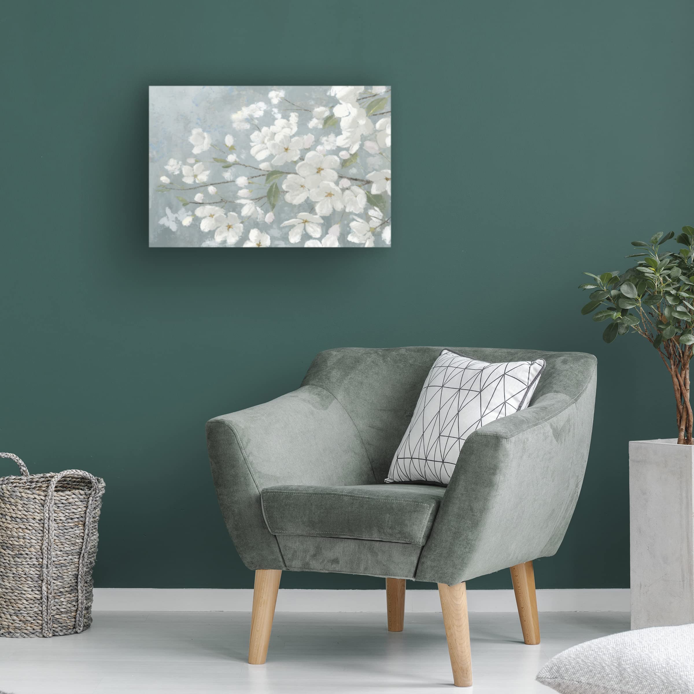 James Wiens 'Spring Beautiful Gray' Canvas Wall Art Print - Modern Home Decor for Living Room, Bedroom & Office - Trademark Fine Art Collection