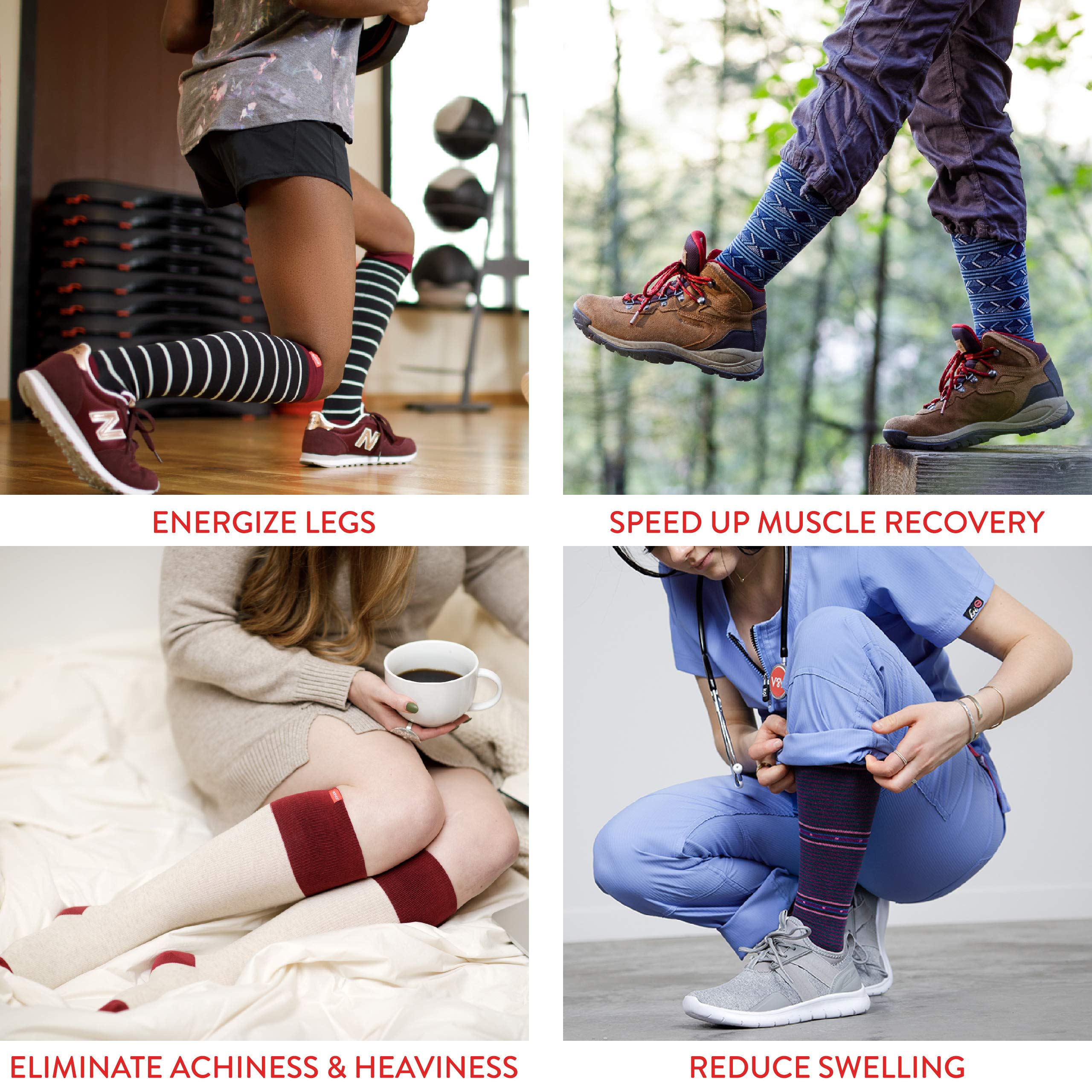 VIM & VIGR 15-20 mmHg Compression Socks for Women & Men - Merino Wool, Breathable & Supportive, Solid Black (Small/Medium) - Perfect for Travel, Running & Circulation Support