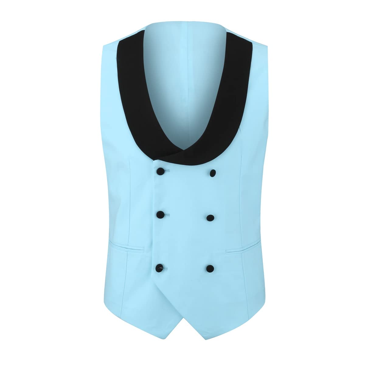 YFFUSHI Men's Slim Fit 3 Piece Suit Set - One Button Prom Blazer, Vest & Dress Pants | Formal Business Attire, Wedding & Special Occasion Outfit