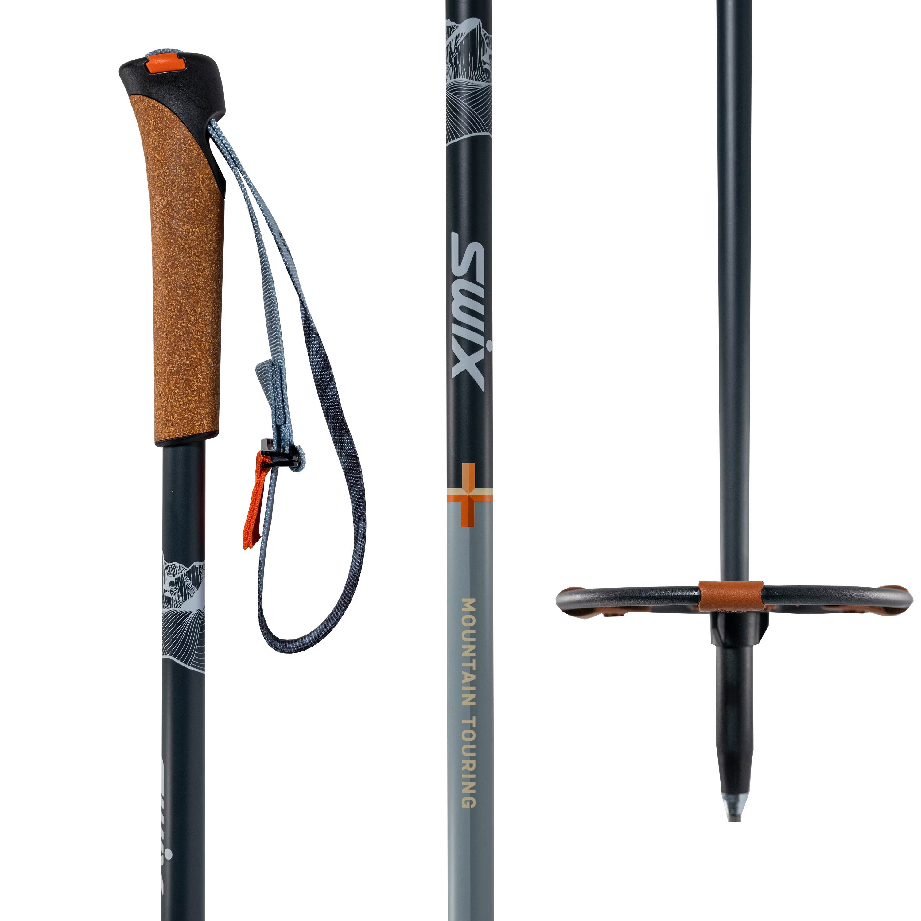 Blizzard Mountain Tourer Ski Poles MT212 00 - Lightweight Aluminum Adjustable Ski Poles for Men & Women - Perfect for Downhill Skiing, Cross-Country & Backcountry Adventures