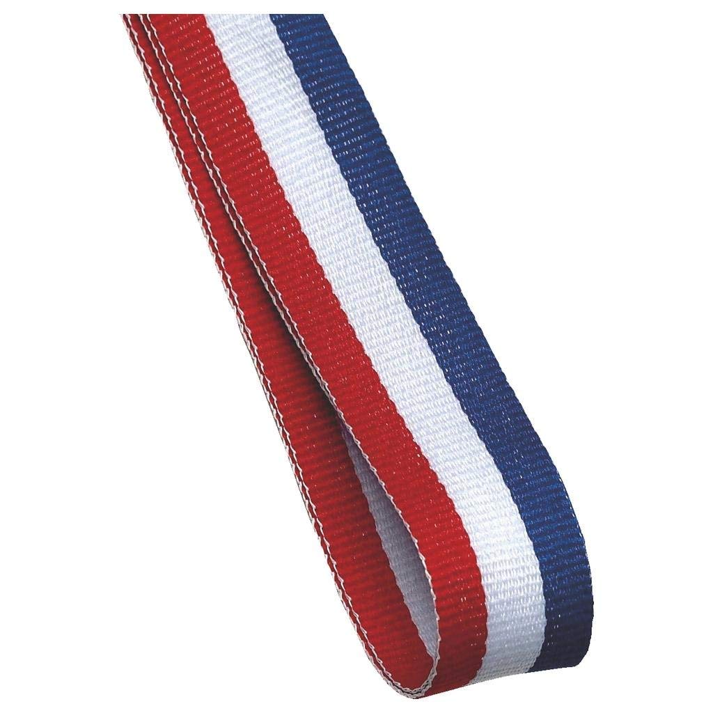 Red White and Blue Grosgrain Ribbon - 50 Yards Patriotic American Flag Striped Ribbon for 4th of July Decorations, Independence Day Party Supplies, DIY Crafts & Gift Wrapping