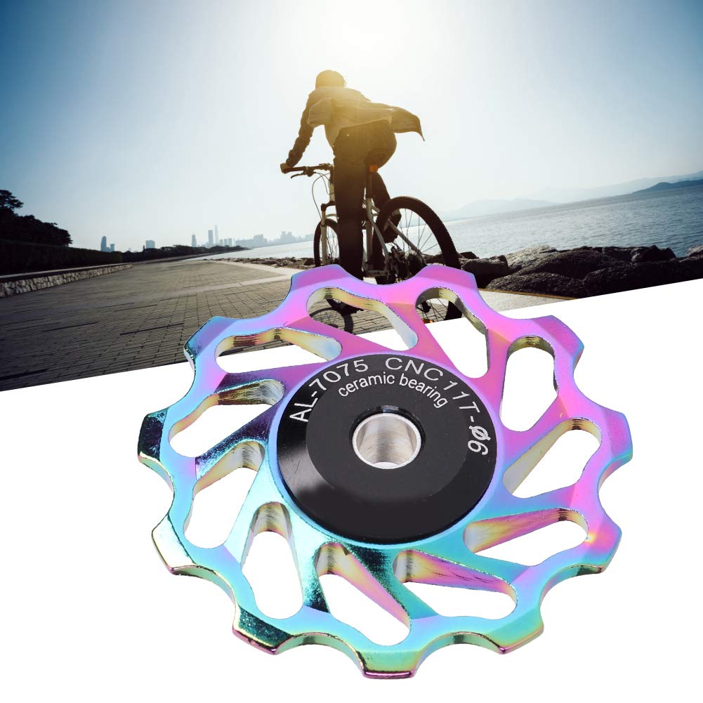 11T Sealed Bearing Bike Rear Derailleur Pulley - Ceramic Mountain Bike Transmission Wheel for Smooth Shifting | Durable Cycling Accessory for MTB, Road & Commuter Bikes