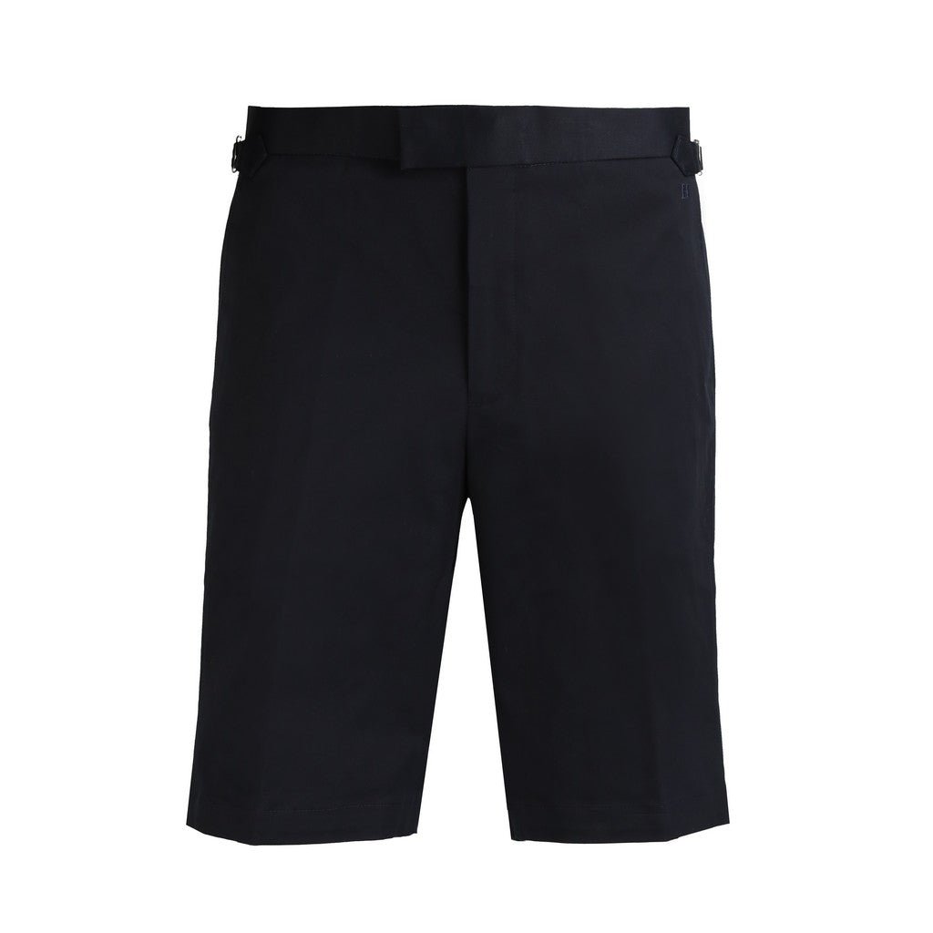 Henry Cotton Stretch Side Adjustable Shorts for Men - Navy Blue | Comfortable Casual Wear for Summer, Gym & Outdoor Activities