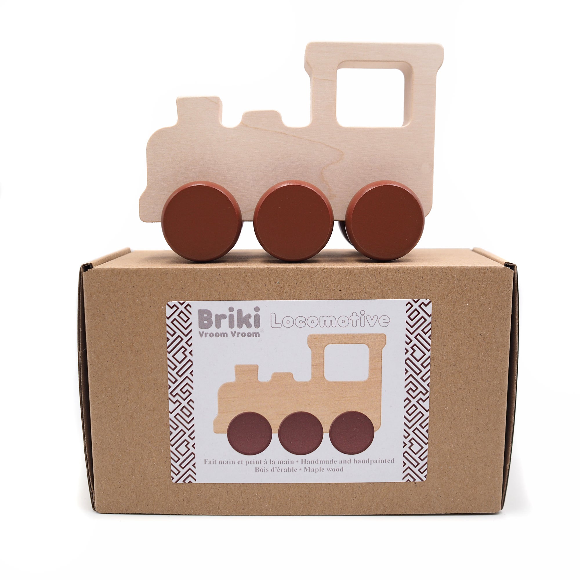 Briki Vroom Vroom Locomotive Toy - Electric Train Set for Kids with Lights & Sounds - Perfect for Birthday Gifts & Indoor Playtime