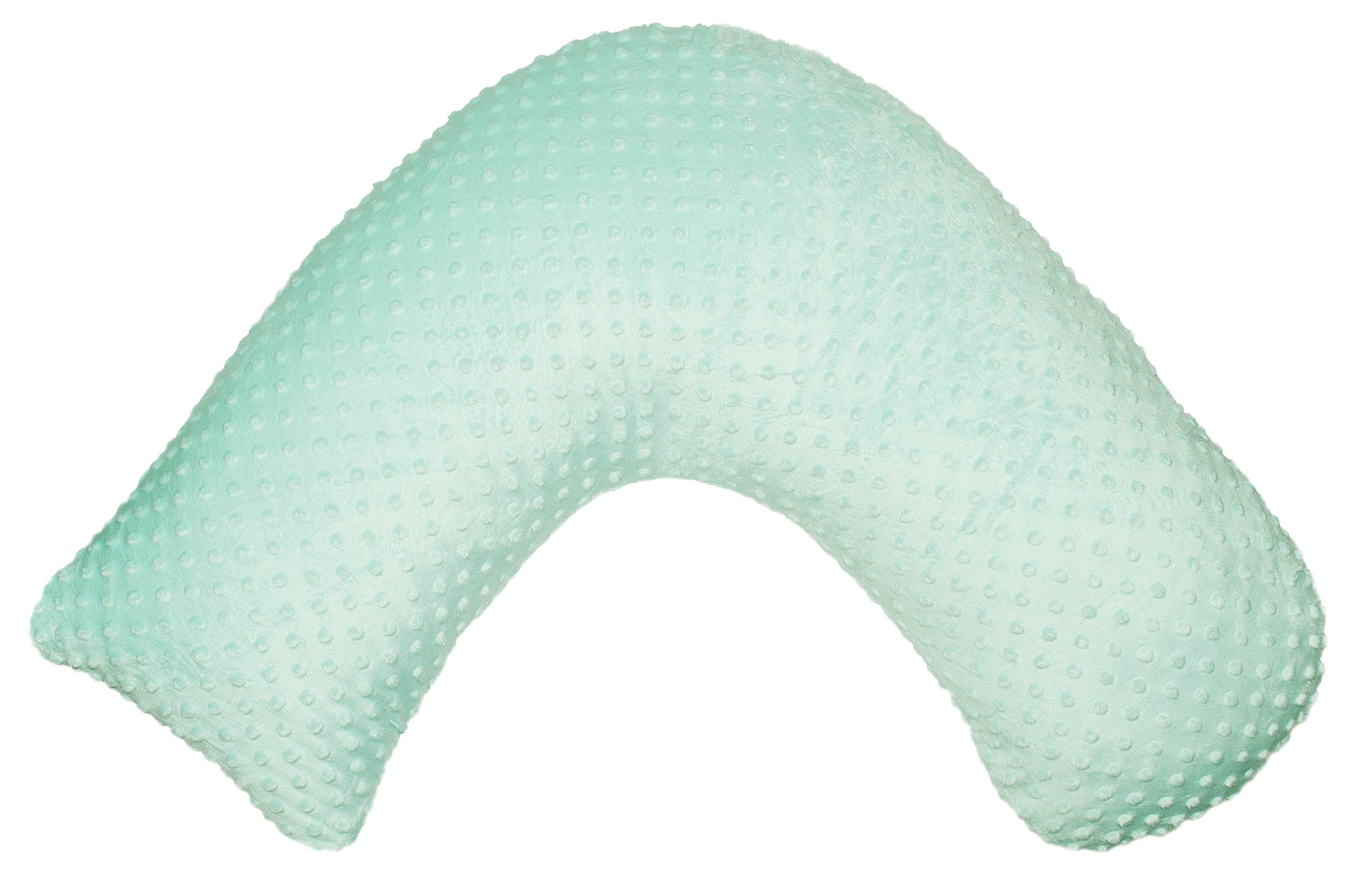 Boomerang Nursing Pillow - Seafoam Chenille Breastfeeding Support Cushion for New Moms | Comfortable Nursing Pillow for Baby Feeding, Pregnancy Support & Postpartum Care
