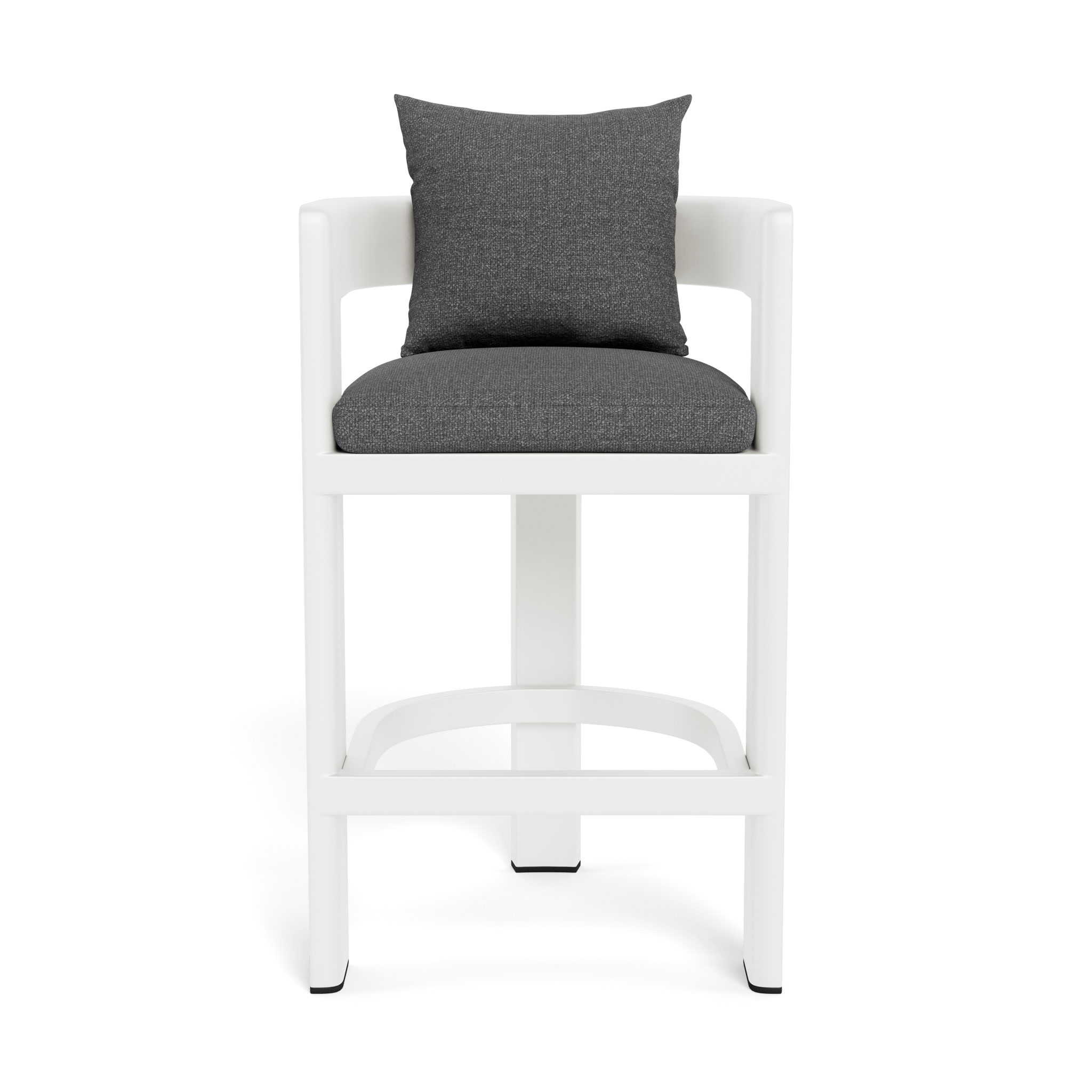 Victoria Aluminum Bar Stool - Adjustable Height Modern Kitchen Counter Stool with Padded Seat - Perfect for Home Bar, Kitchen Island & Dining Room Decor